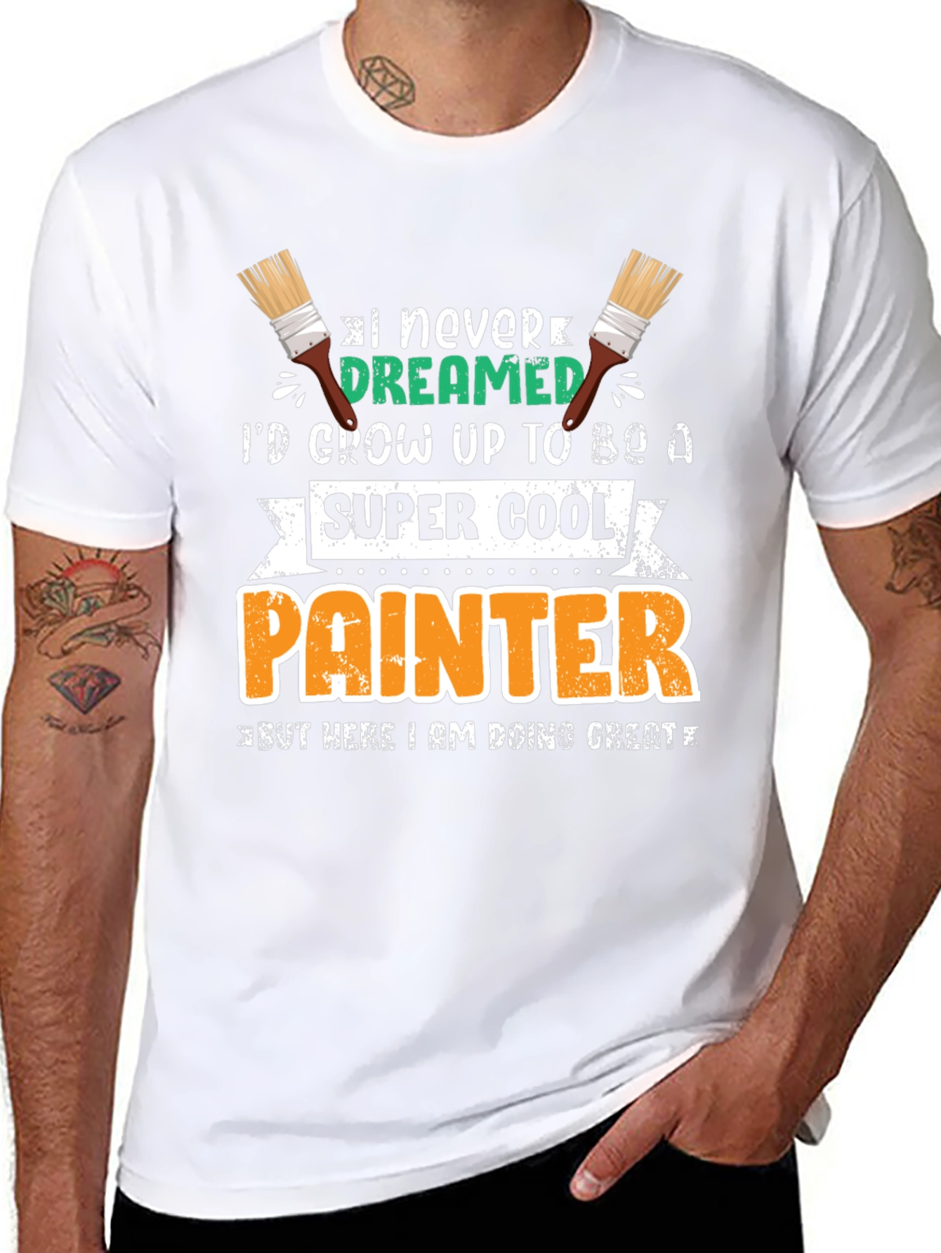 Super Cool Painter Graphic T-Shirt