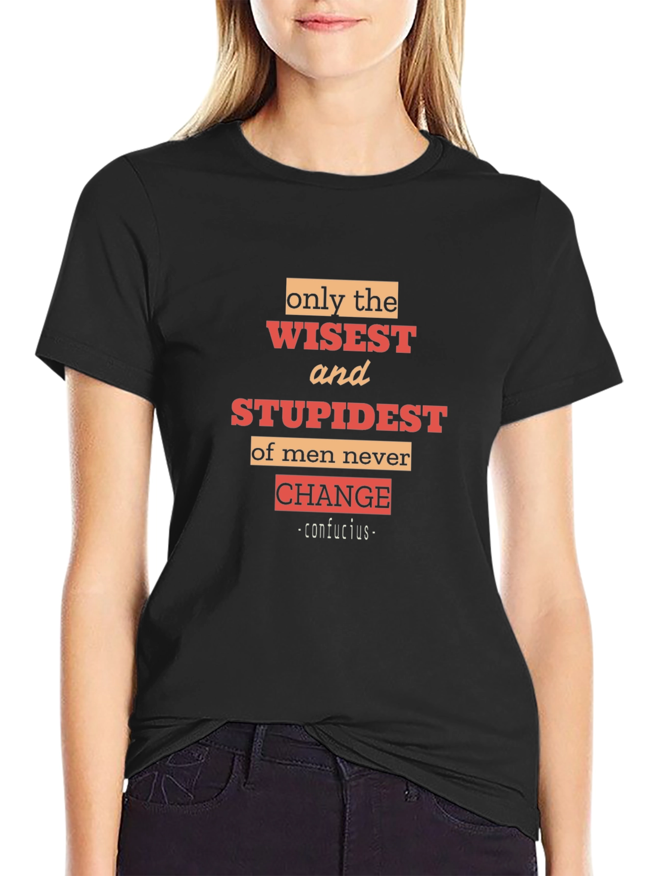 Wisest and Stupidest Mens Black T-Shirt