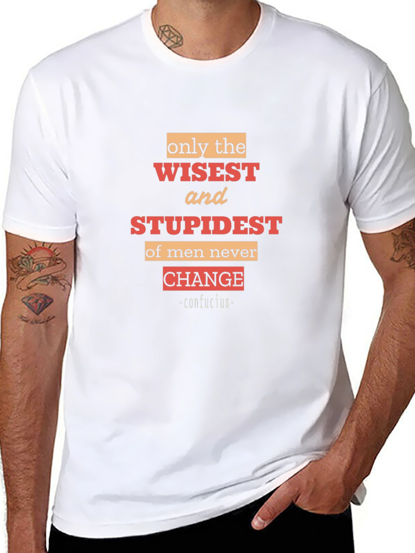 Wisest and Stupidest Mens Black T-Shirt