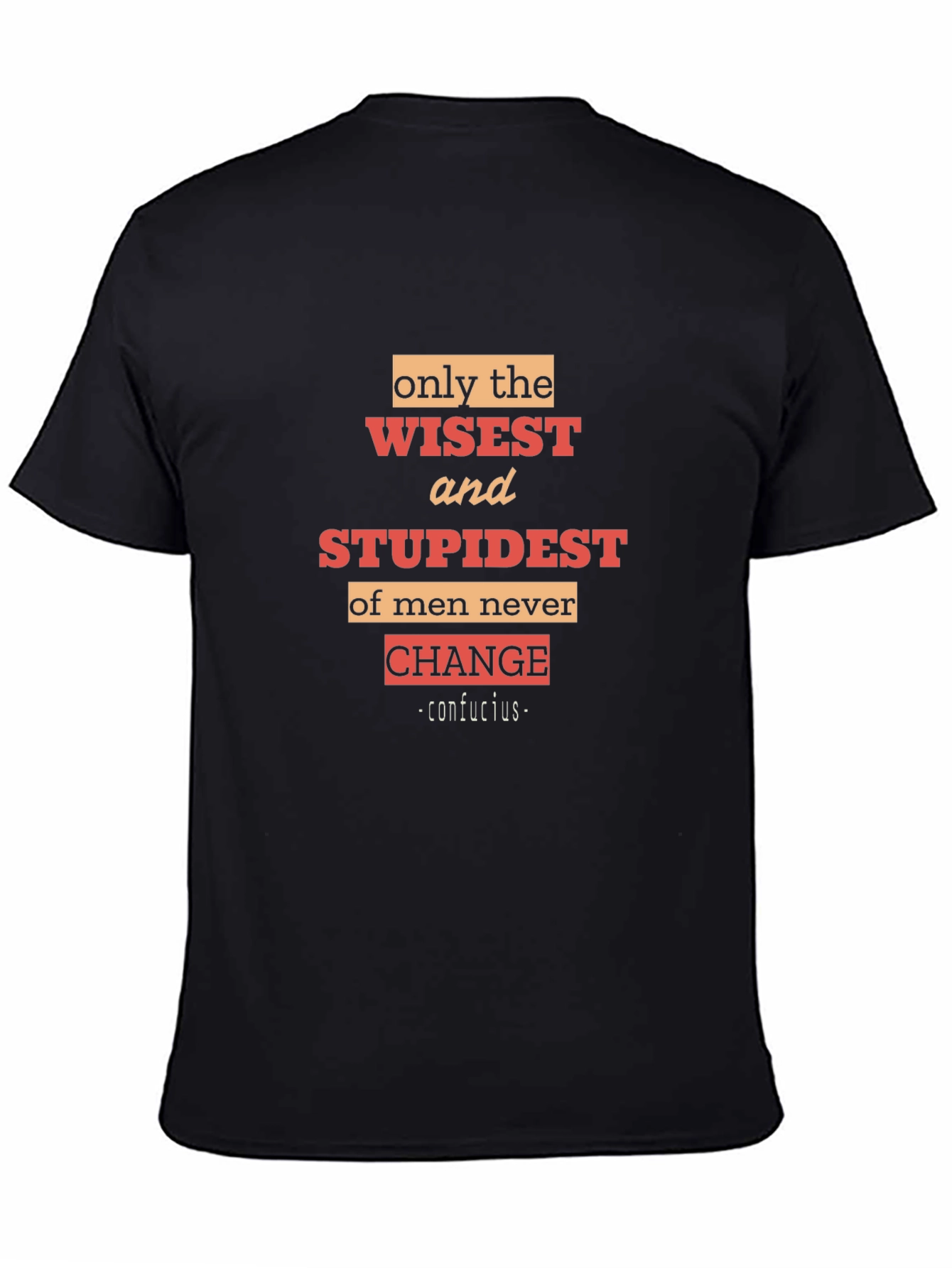Wisest and Stupidest Mens Black T-Shirt