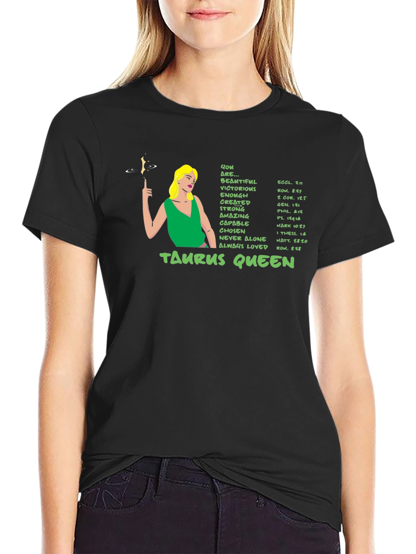 Taurus Queen Zodiac Graphic T-Shirt