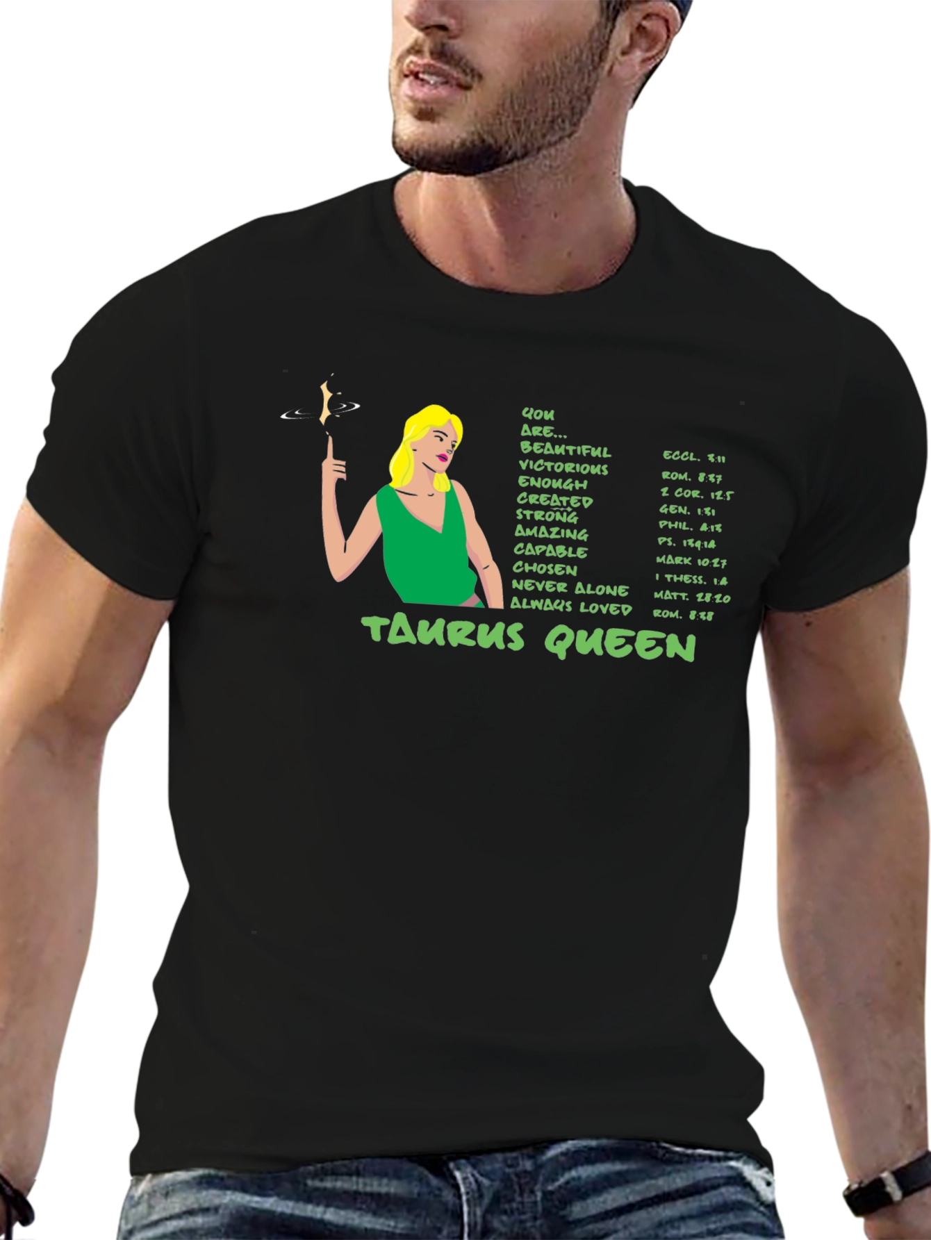 Taurus Queen Zodiac Graphic T-Shirt
