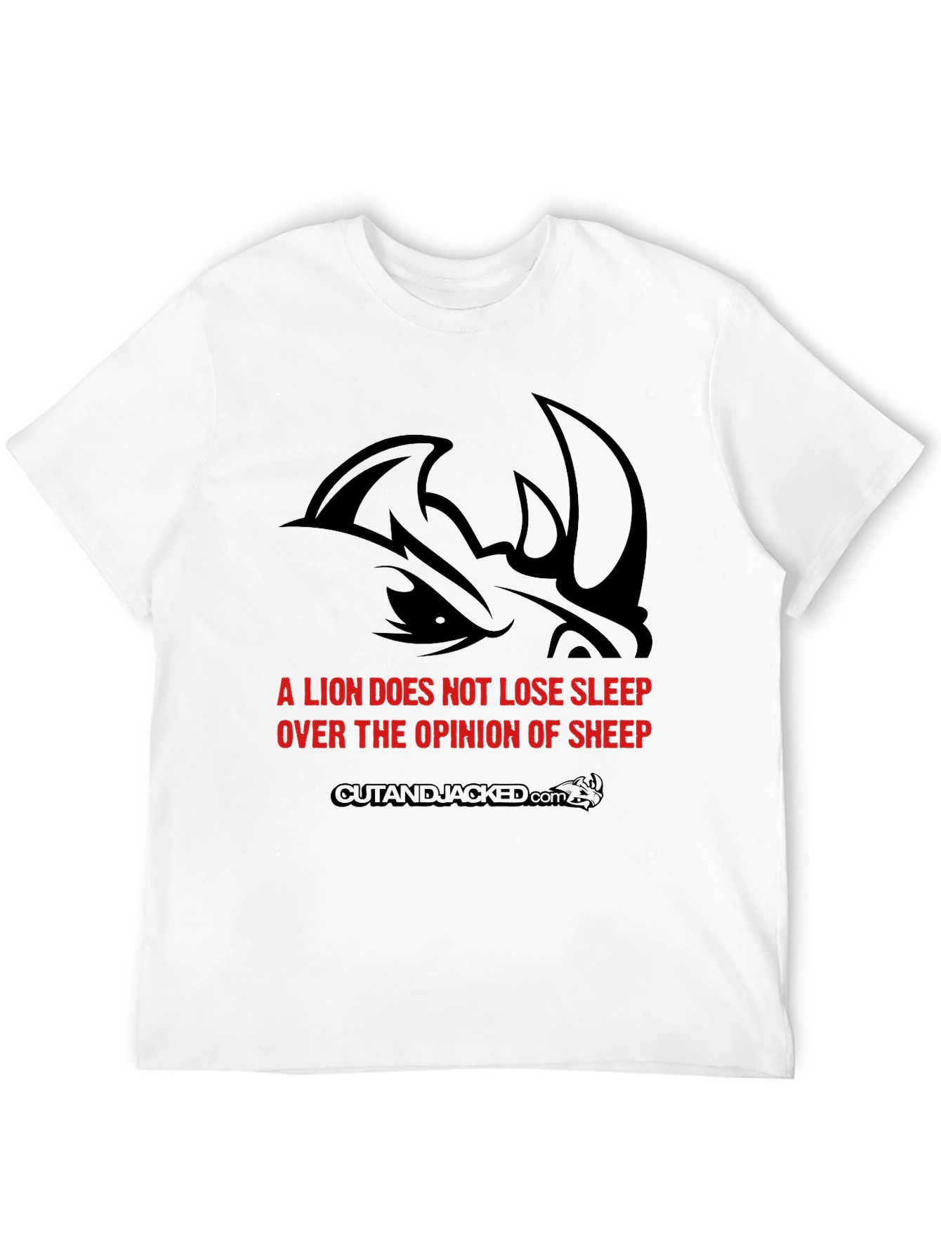 Lion Sleep Graphic Black T-Shirt