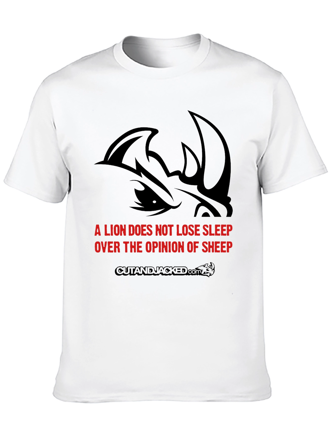 Lion Sleep Graphic Black T-Shirt