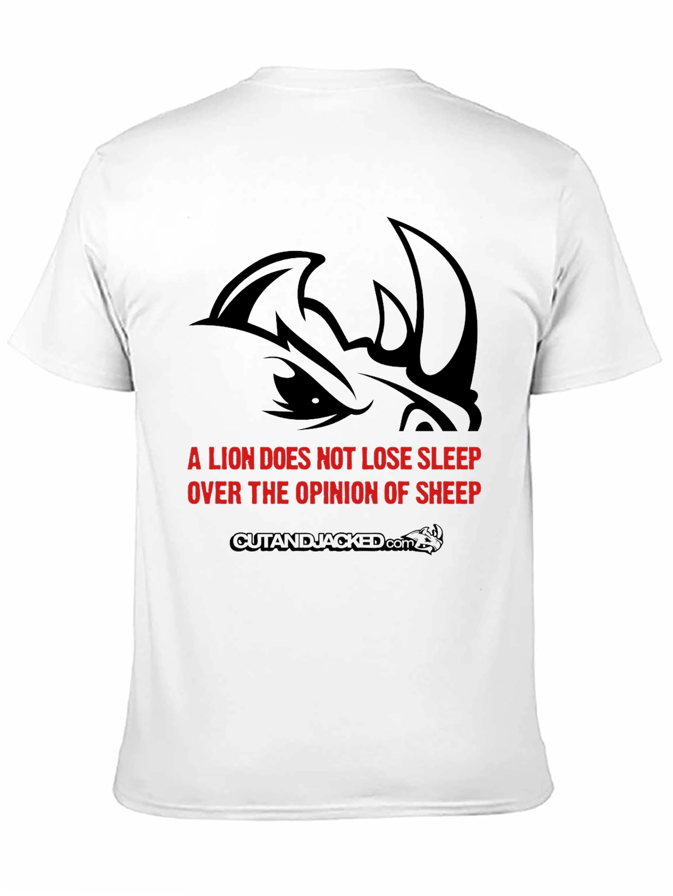 Lion Sleep Graphic Black T-Shirt