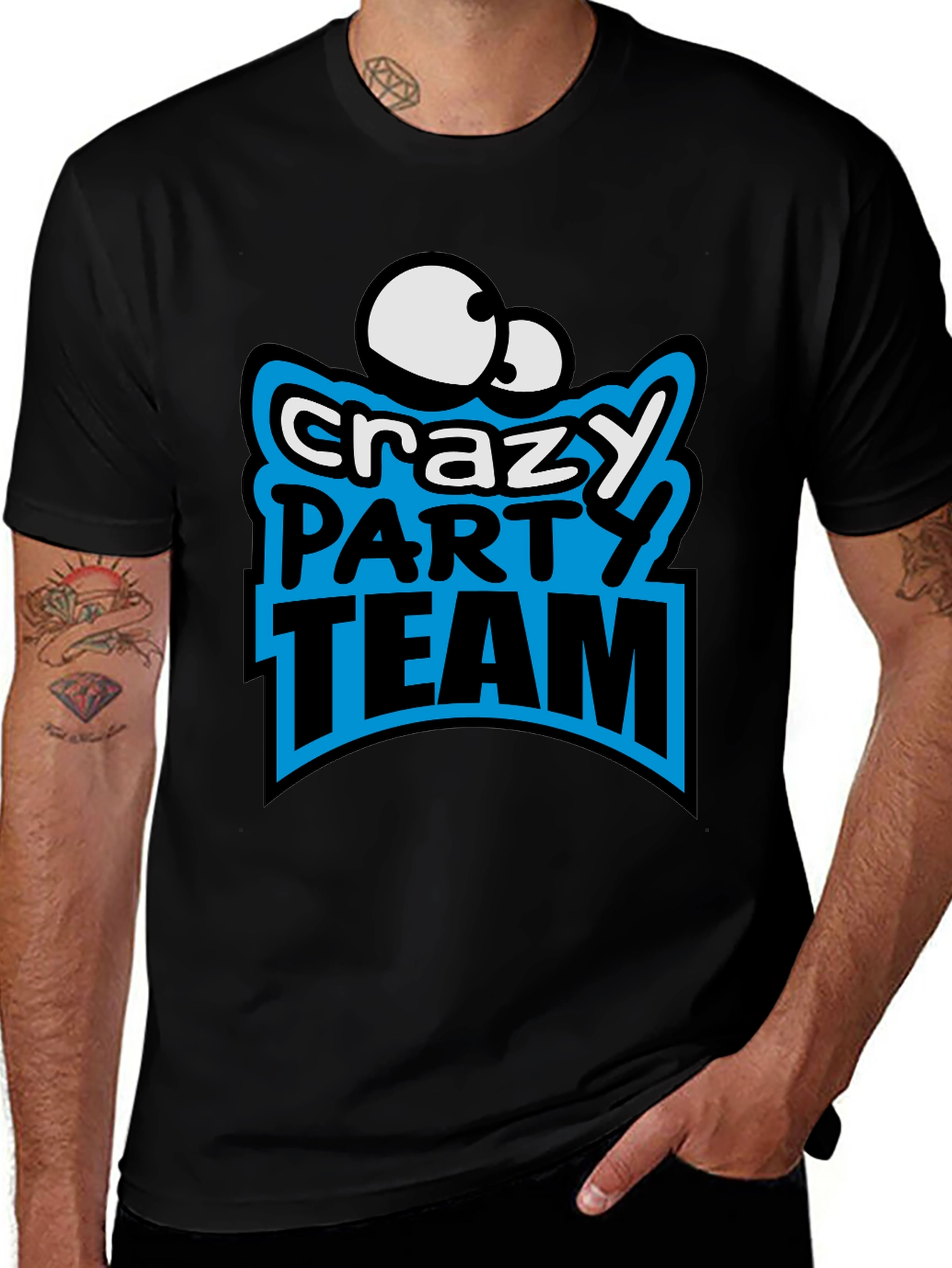 Crazy Party Team Graphic T-Shirt