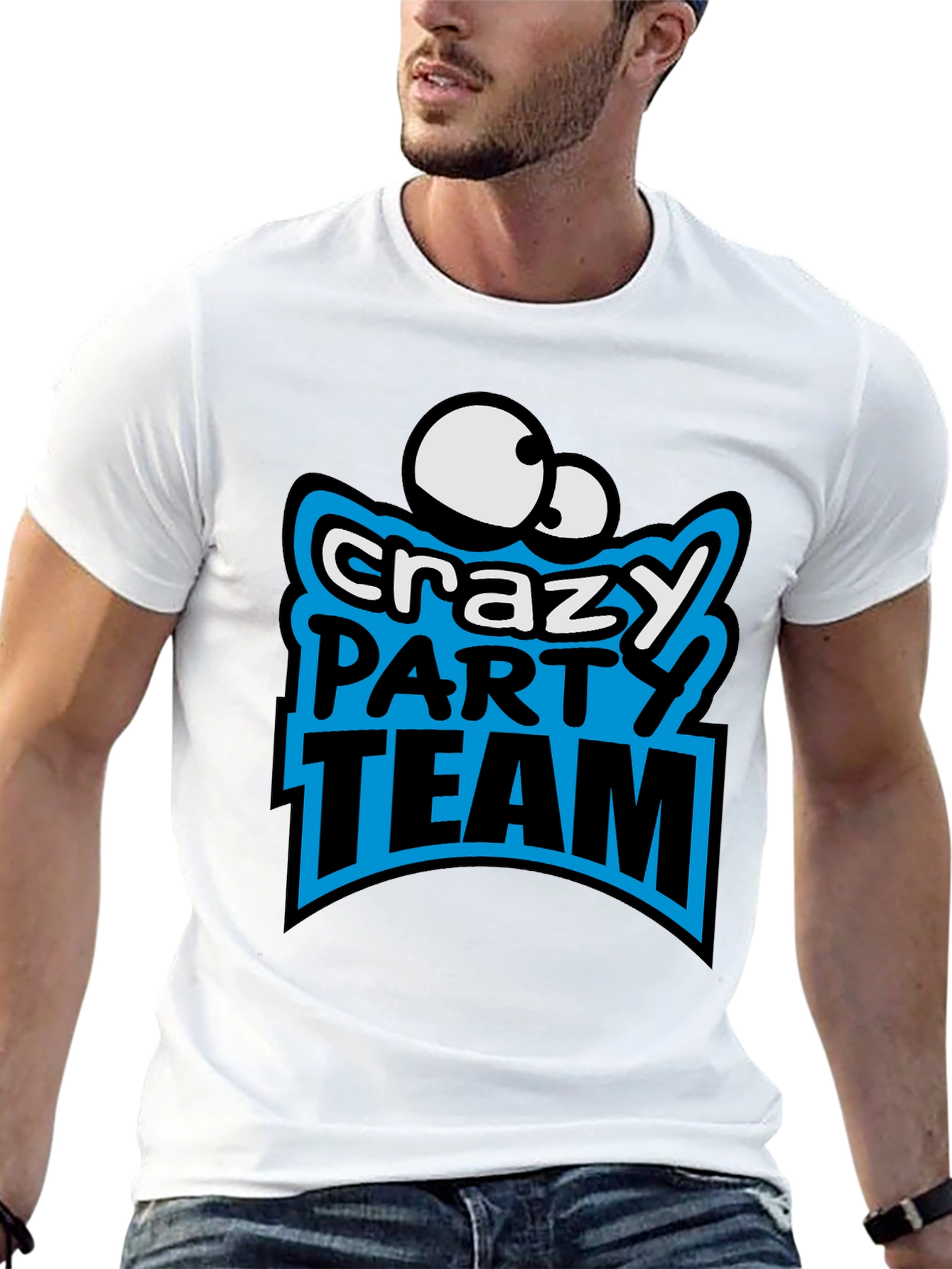 Crazy Party Team Graphic T-Shirt