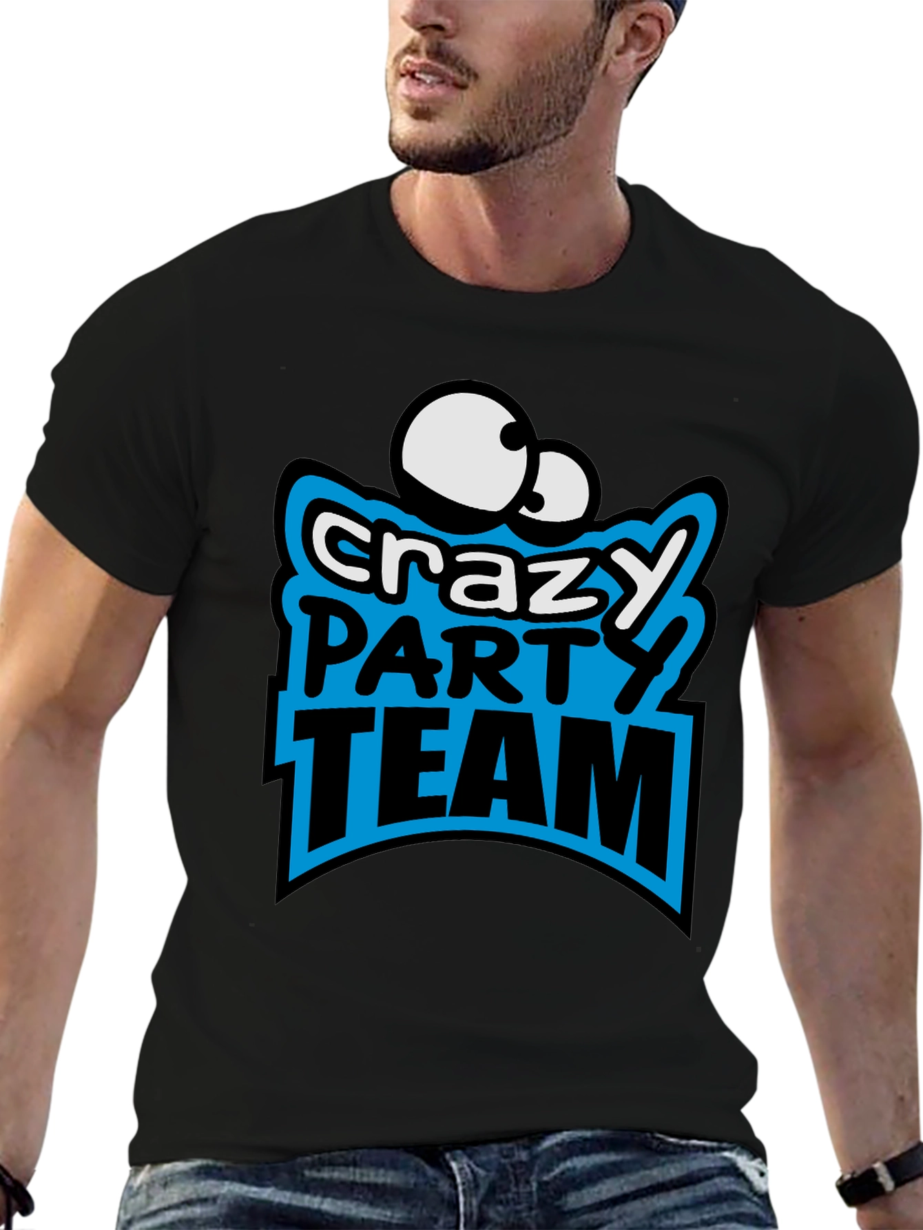 Crazy Party Team Graphic T-Shirt
