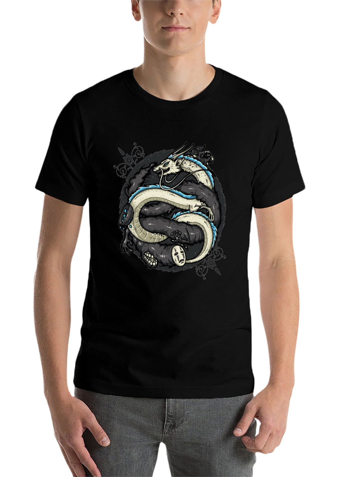 Spirited Away Graphic T-Shirt - Haku & No-Face
