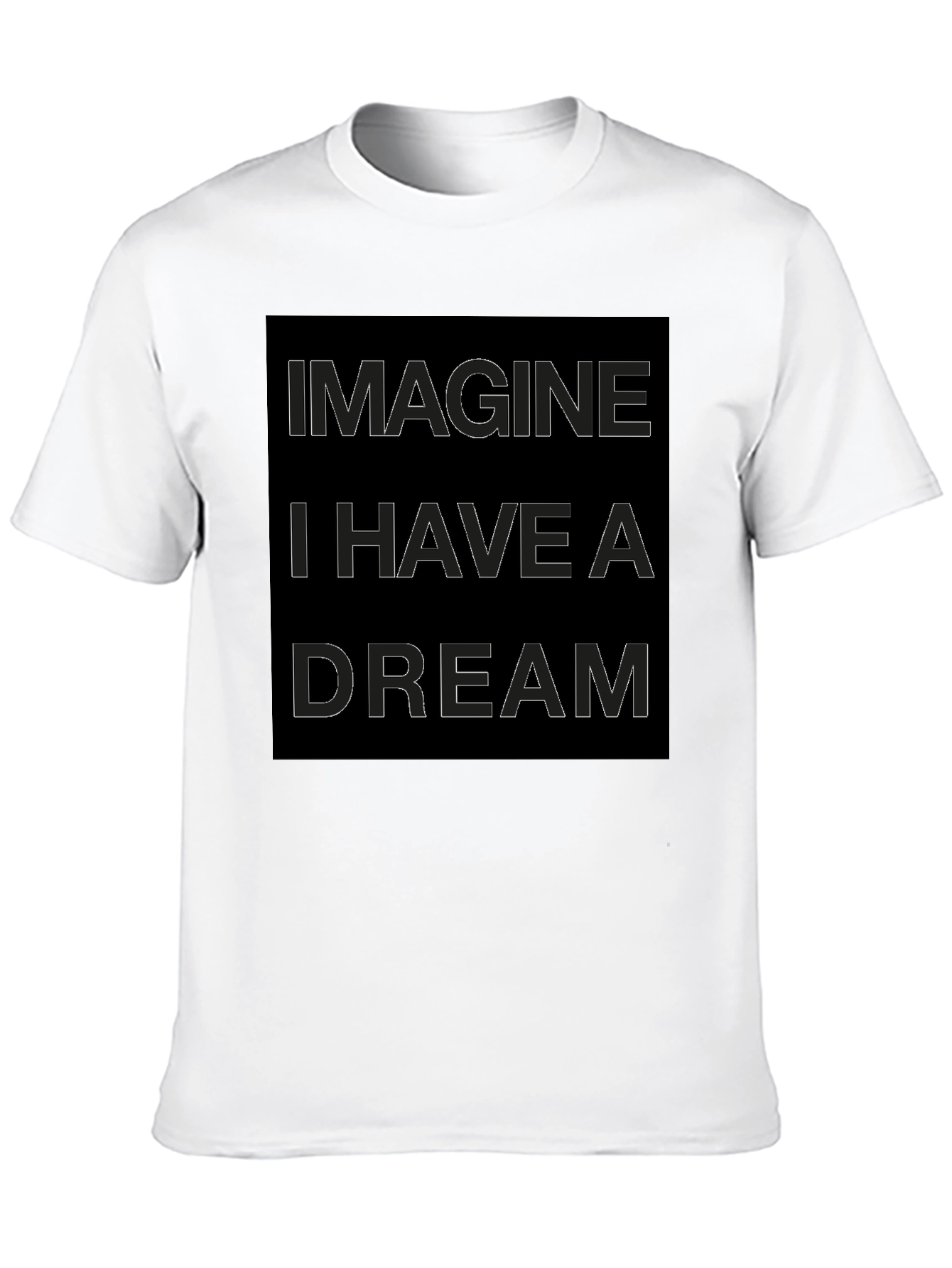 Imagine I Have A Dream Graphic Tee - Black