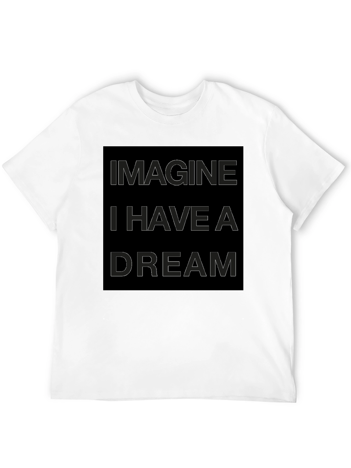 Imagine I Have A Dream Graphic Tee - Black