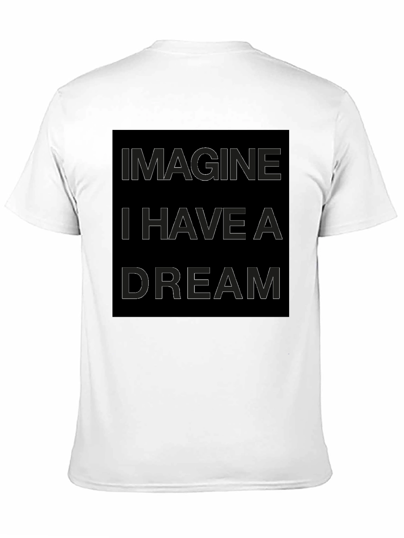 Imagine I Have A Dream Graphic Tee - Black