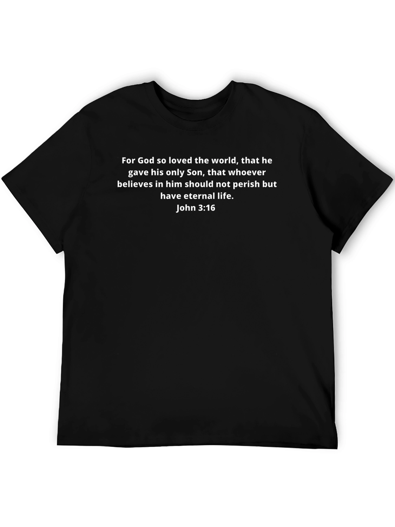 John 3:16 Graphic Tee - Eternal Life Christian T-Shirt