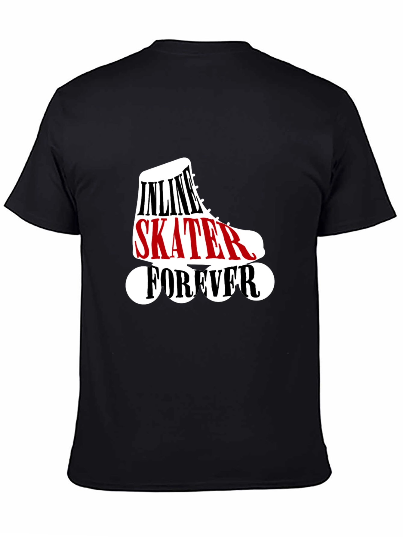 Inline Skater Forever Black T-Shirt