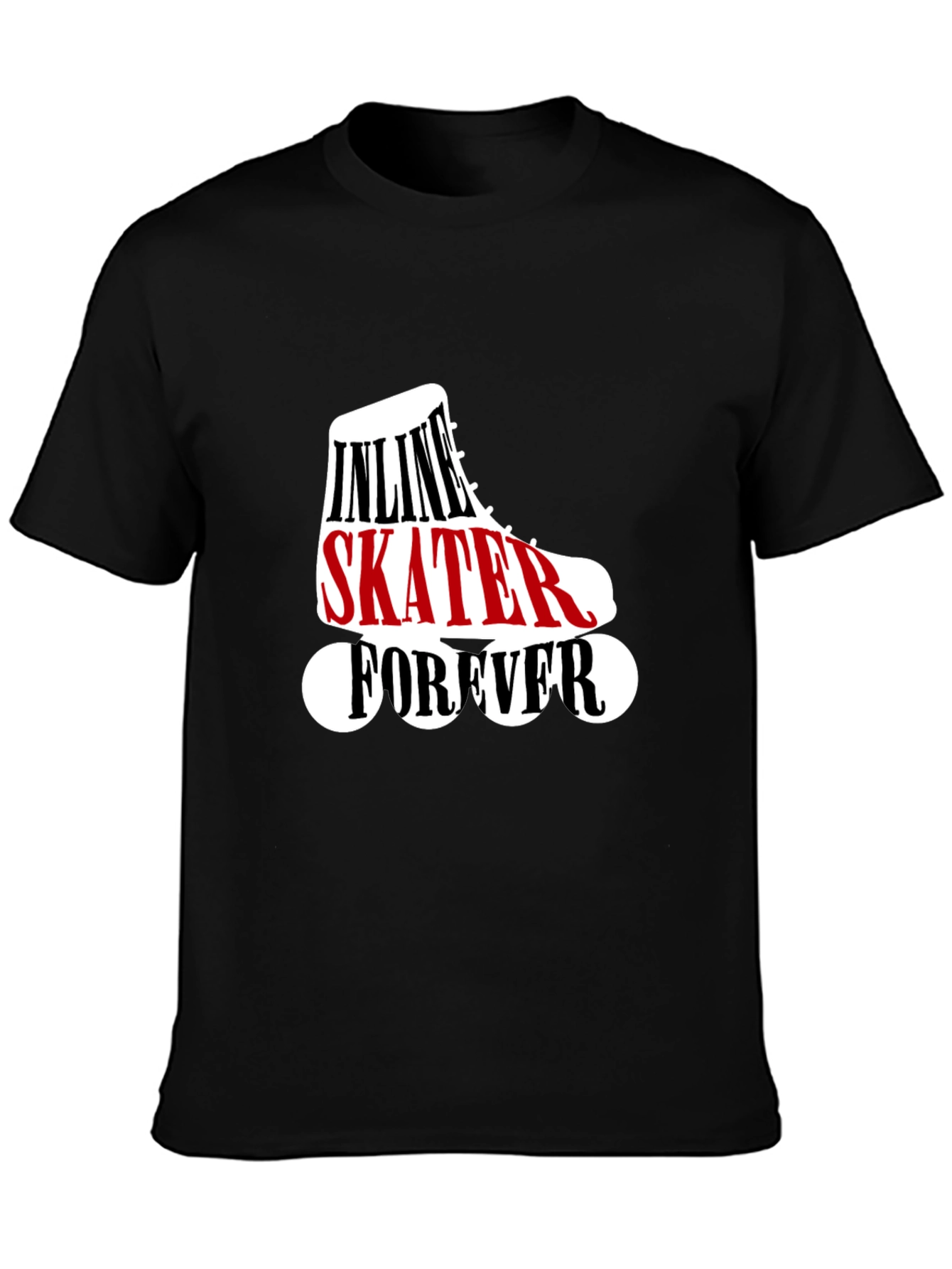 Inline Skater Forever Black T-Shirt