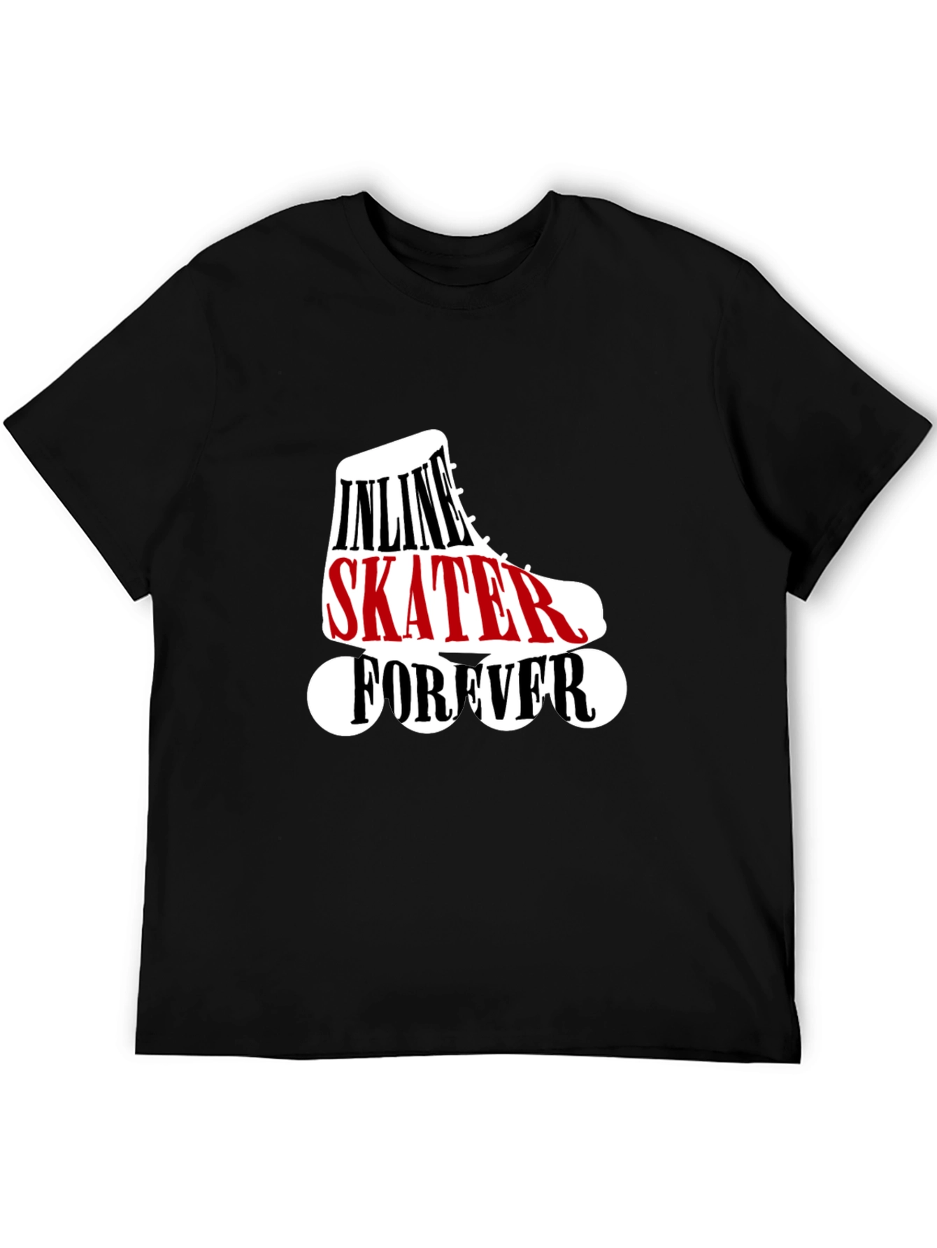 Inline Skater Forever Black T-Shirt