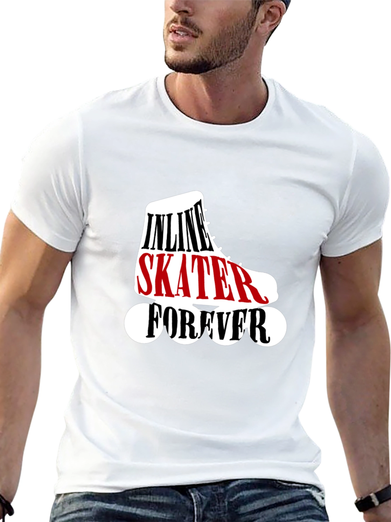 Inline Skater Forever Black T-Shirt