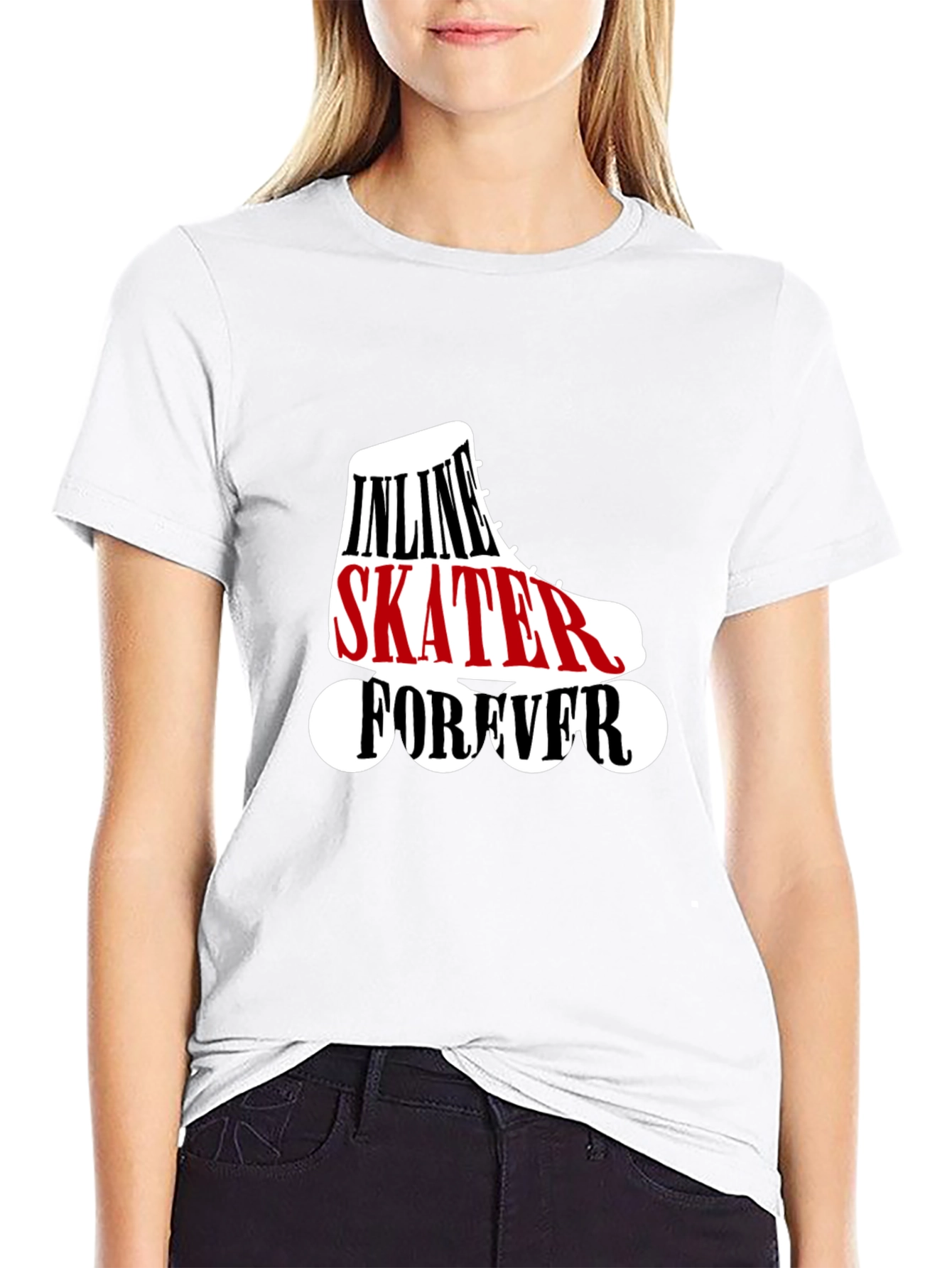 Inline Skater Forever Black T-Shirt
