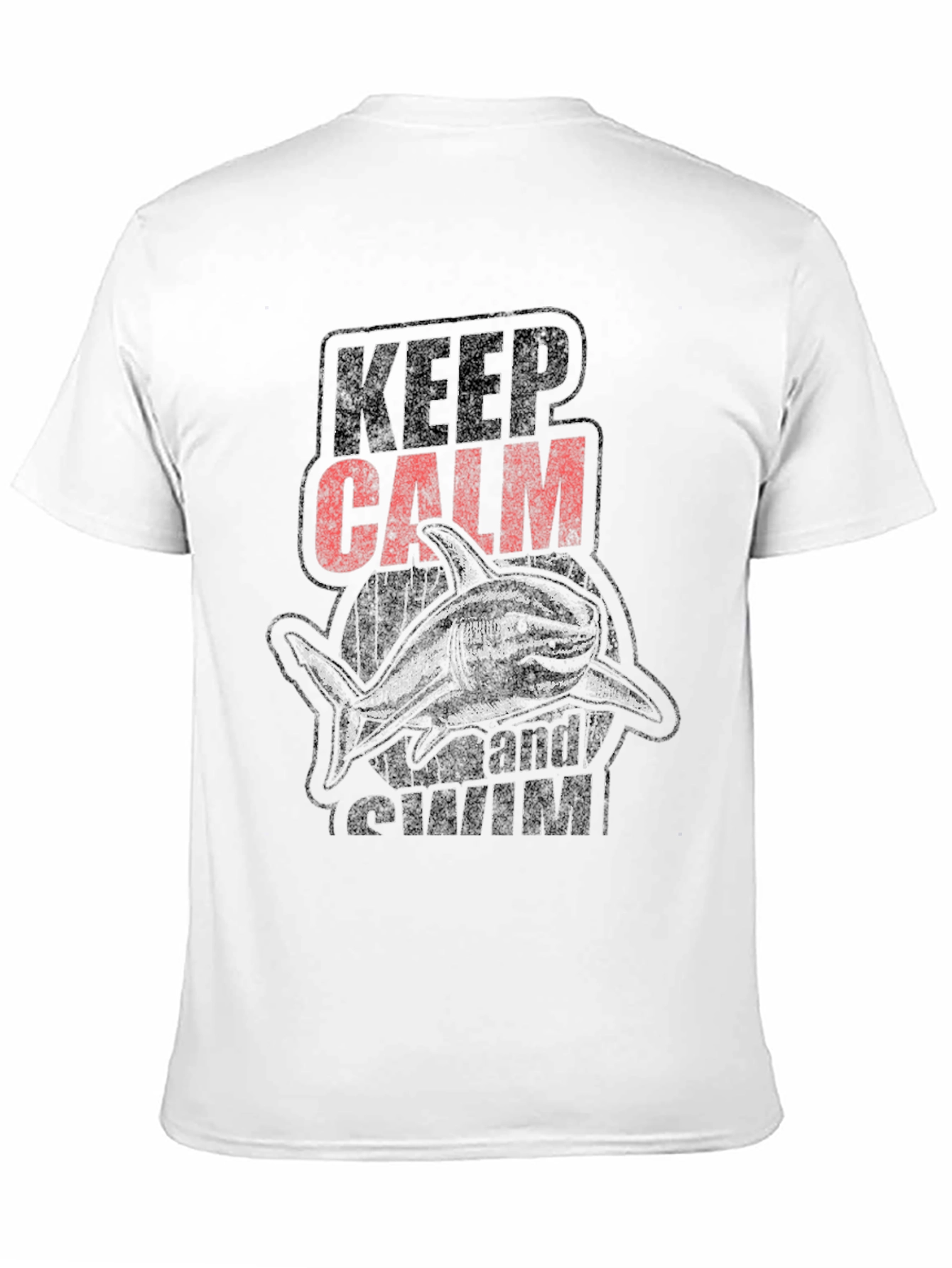 Keep Calm and Swim Black T-Shirt
