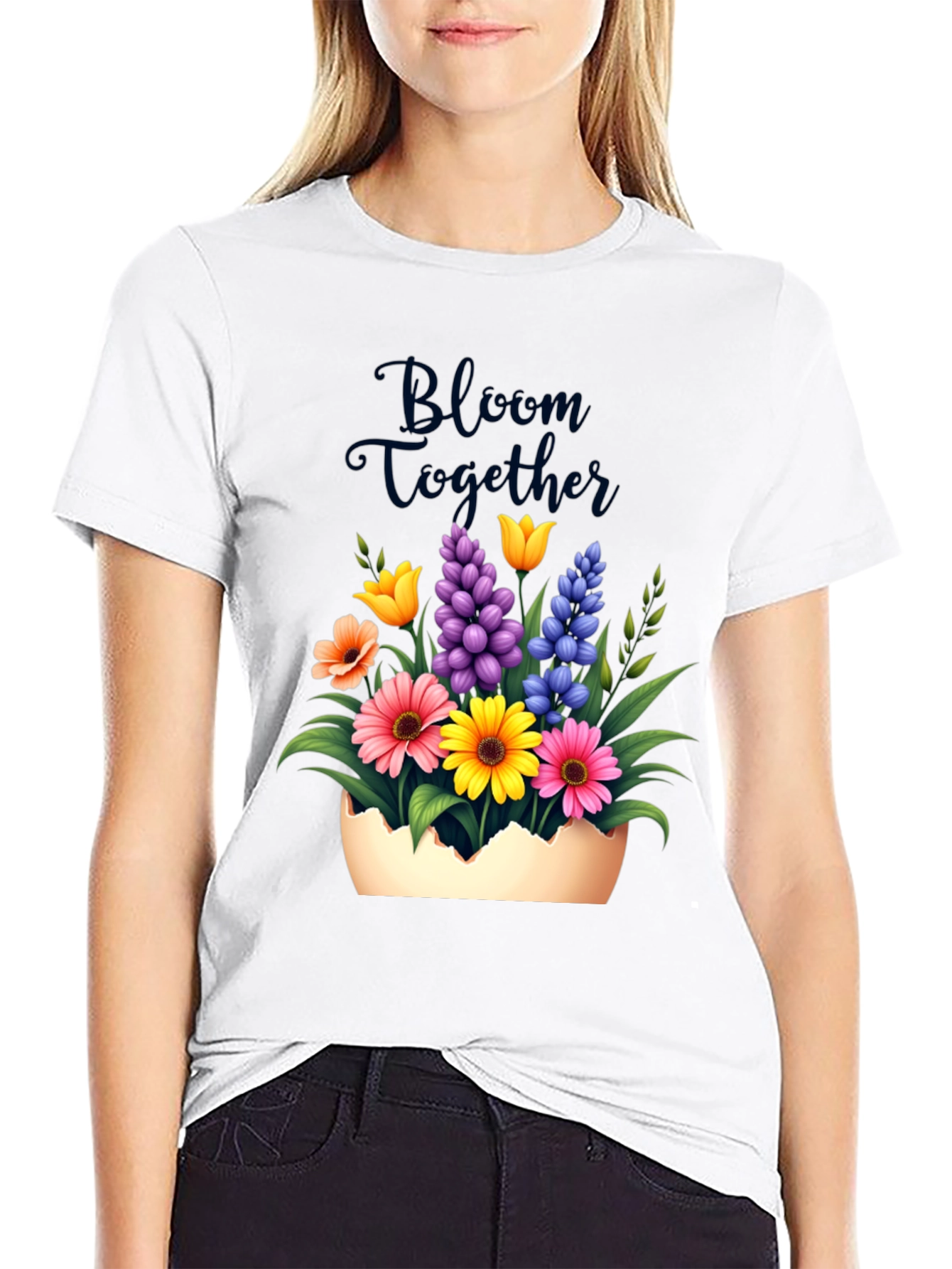 Bloom Together Floral Graphic Tee