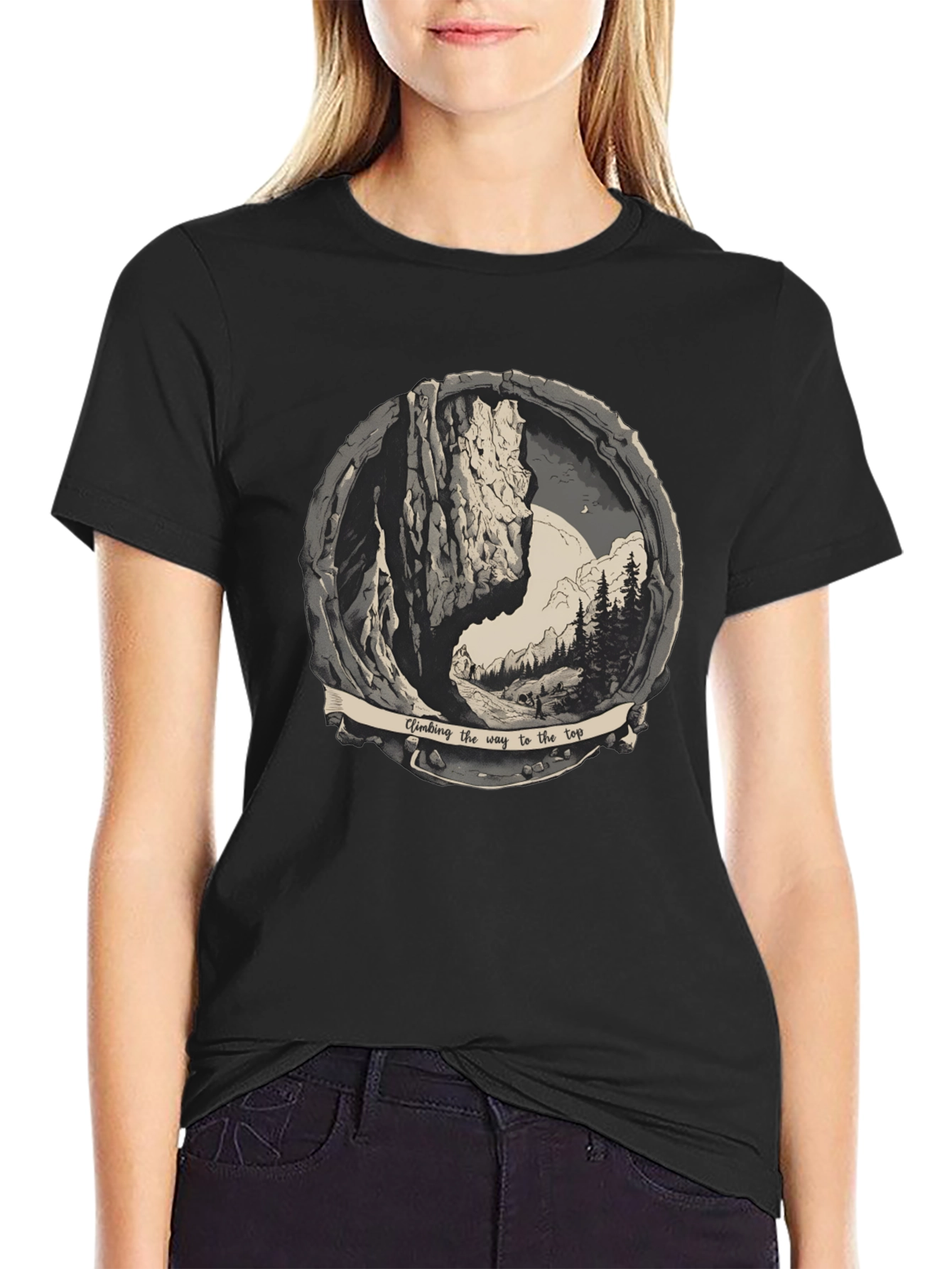 Climbing the Way to the Top Graphic Tee