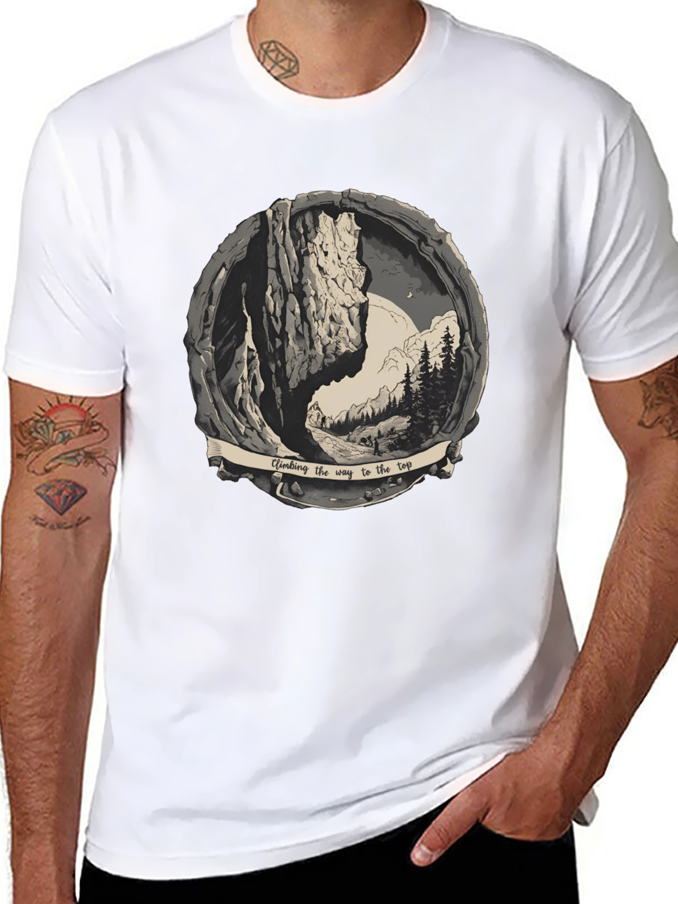 Climbing the Way to the Top Graphic Tee