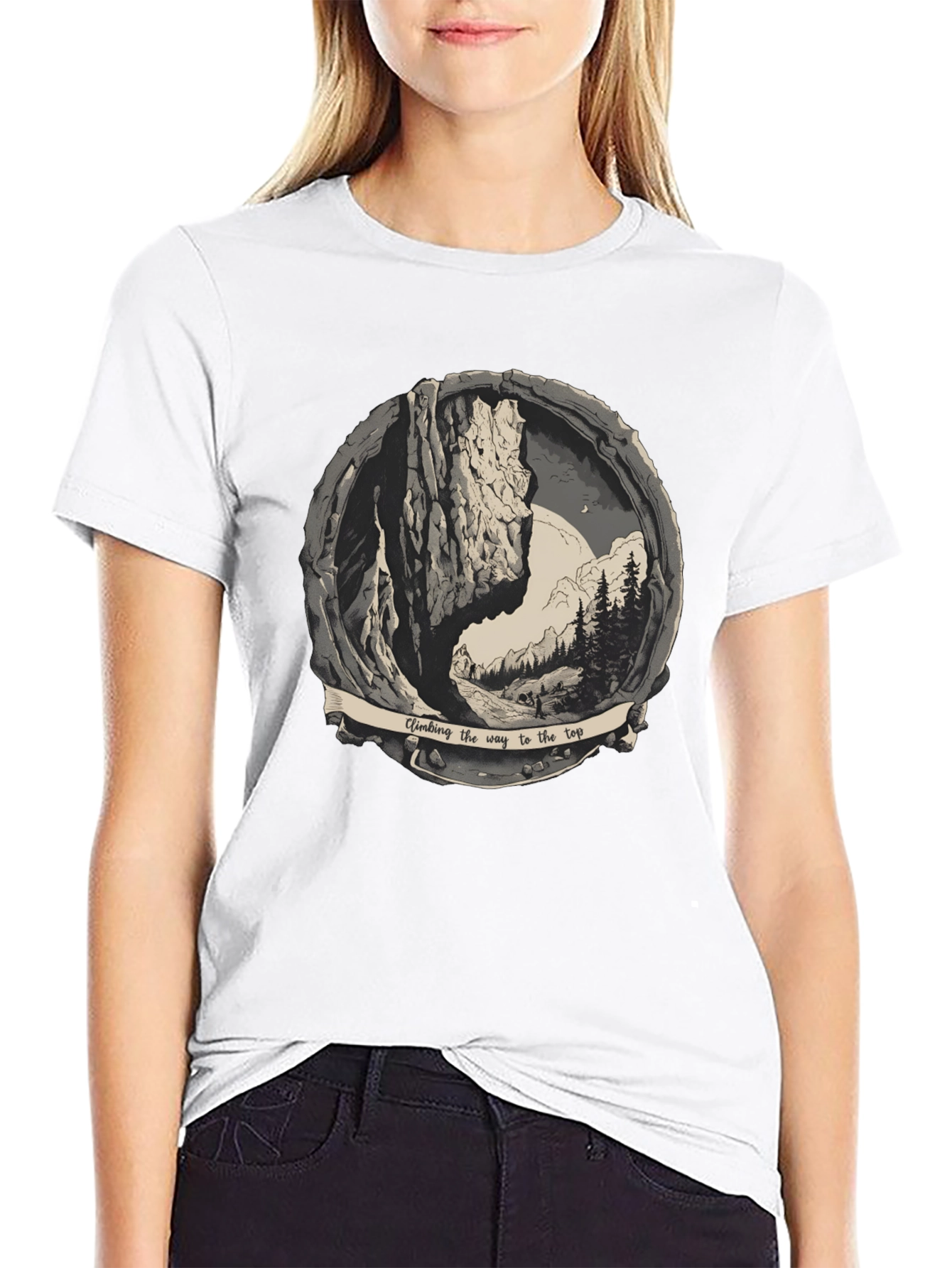 Climbing the Way to the Top Graphic Tee