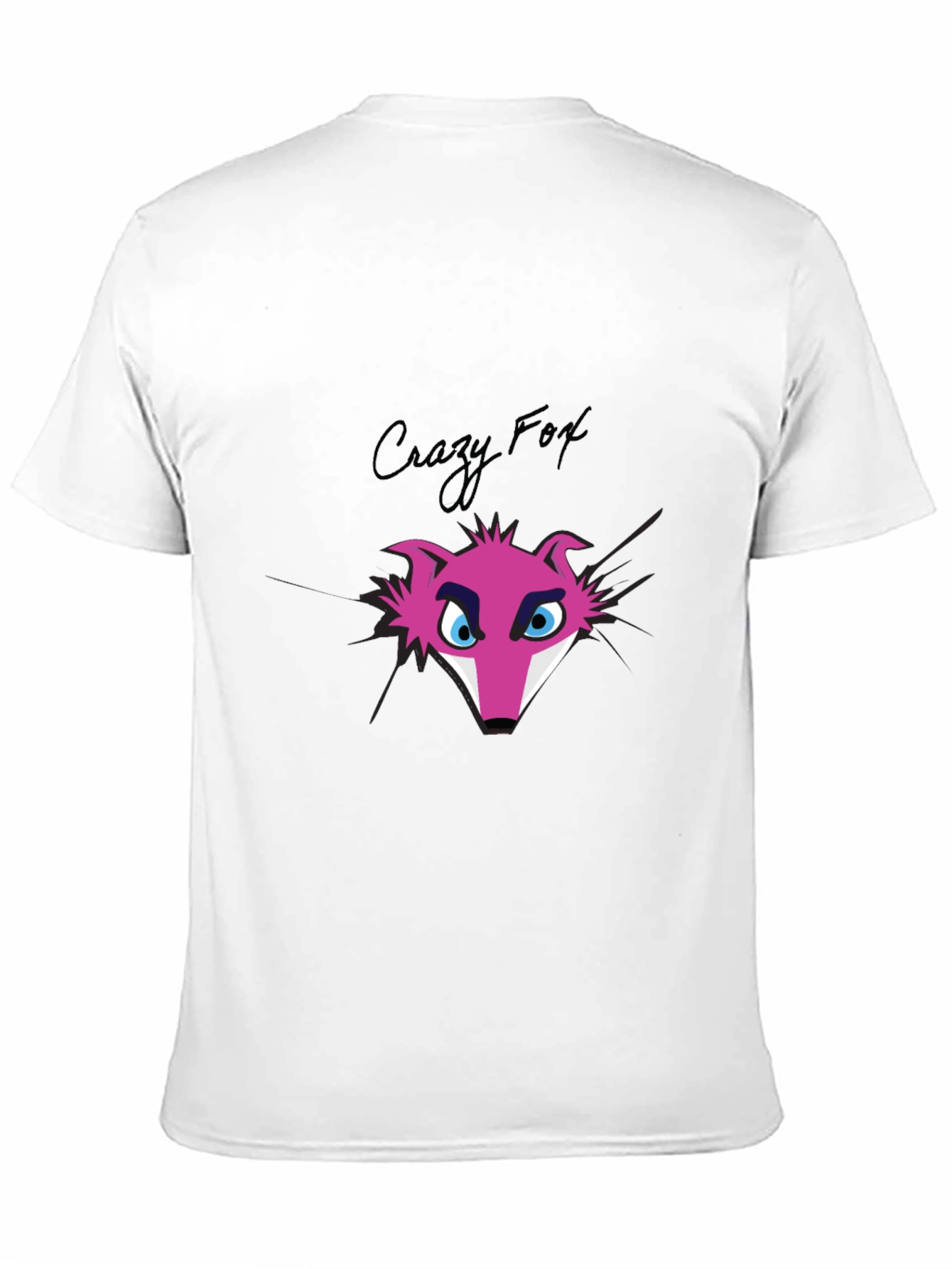 Crazy Fox Graphic Tee - Funky Pink Fox T-Shirt