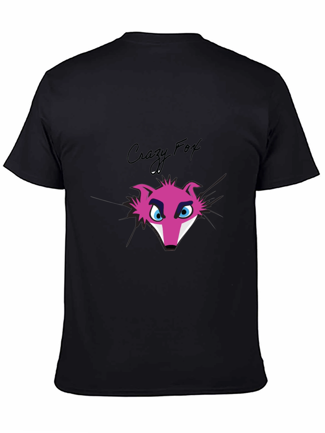 Crazy Fox Graphic Tee - Funky Pink Fox T-Shirt