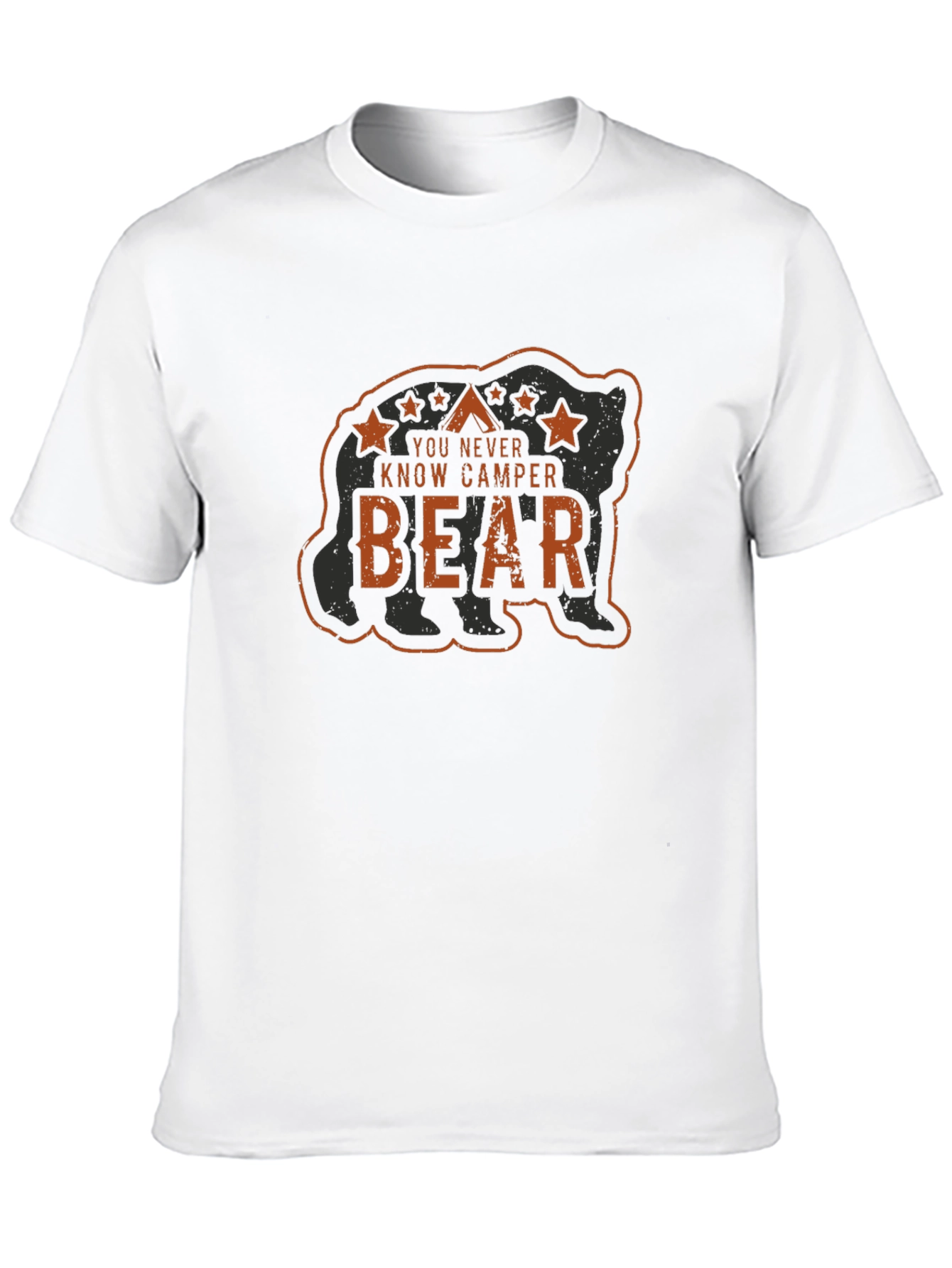 You Never Know Camper Bear Graphic T-Shirt