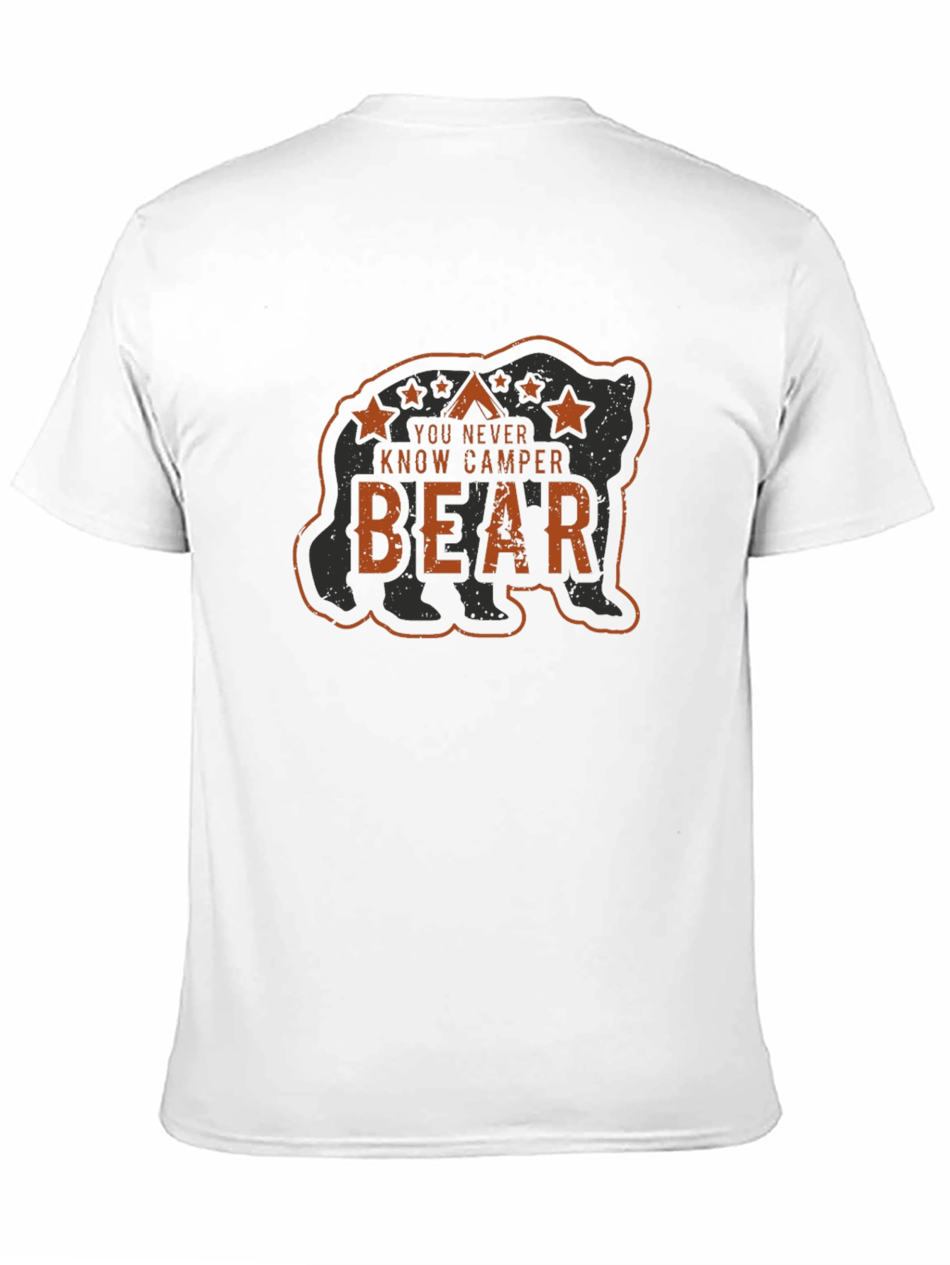 You Never Know Camper Bear Graphic T-Shirt