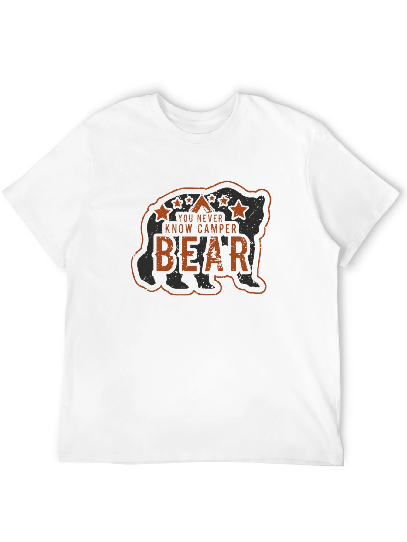 You Never Know Camper Bear Graphic T-Shirt