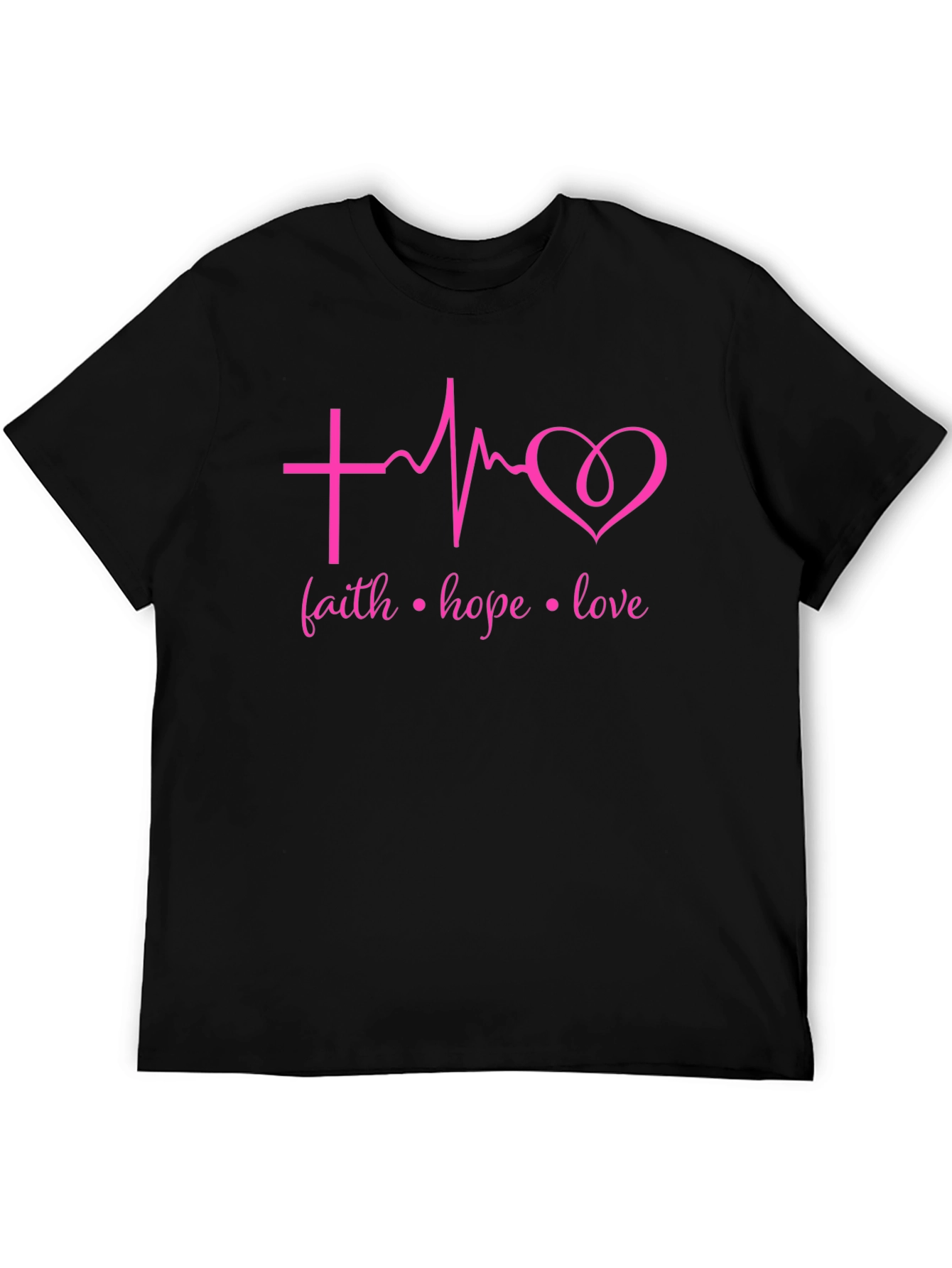 Faith Hope Love Heartbeat T-Shirt