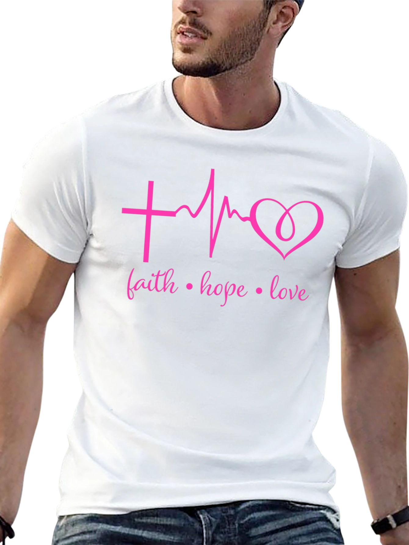 Faith Hope Love Heartbeat T-Shirt