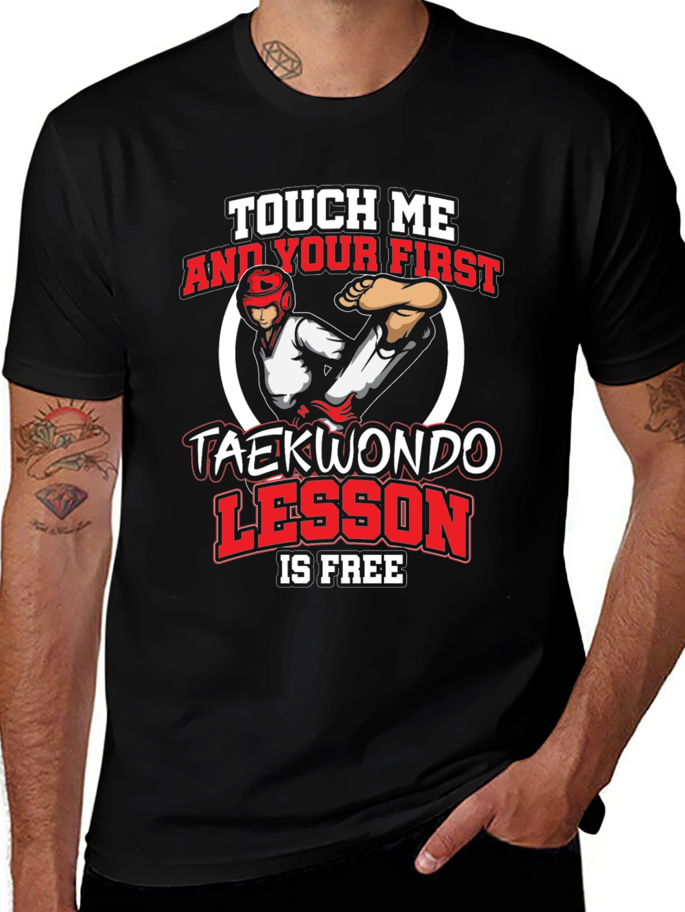 Taekwondo First Lesson Free Graphic T-Shirt