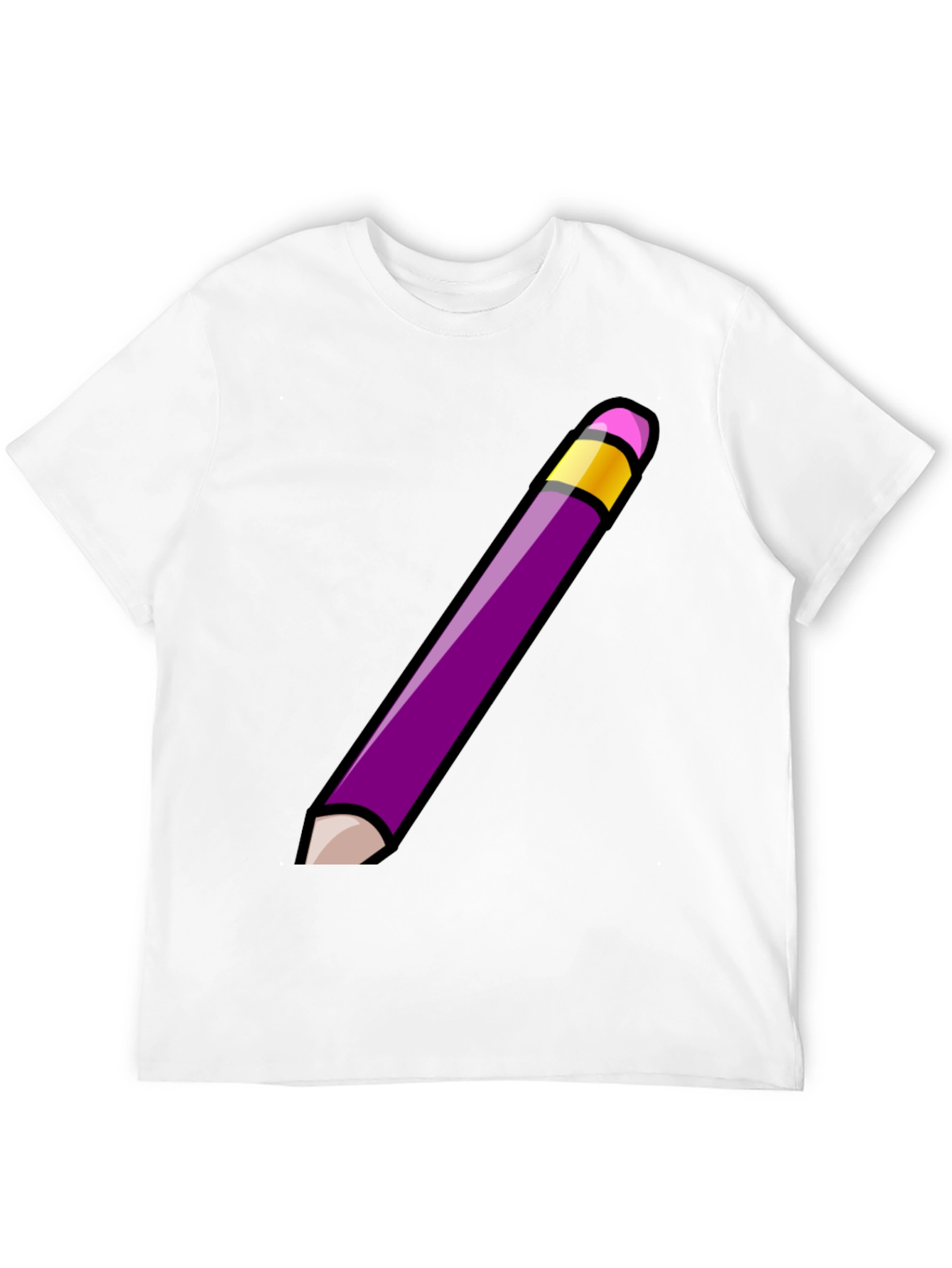 Pencil Graphic Tee - Mens Black T-Shirt