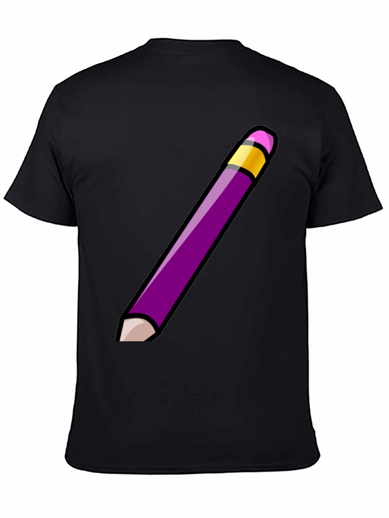 Pencil Graphic Tee - Mens Black T-Shirt