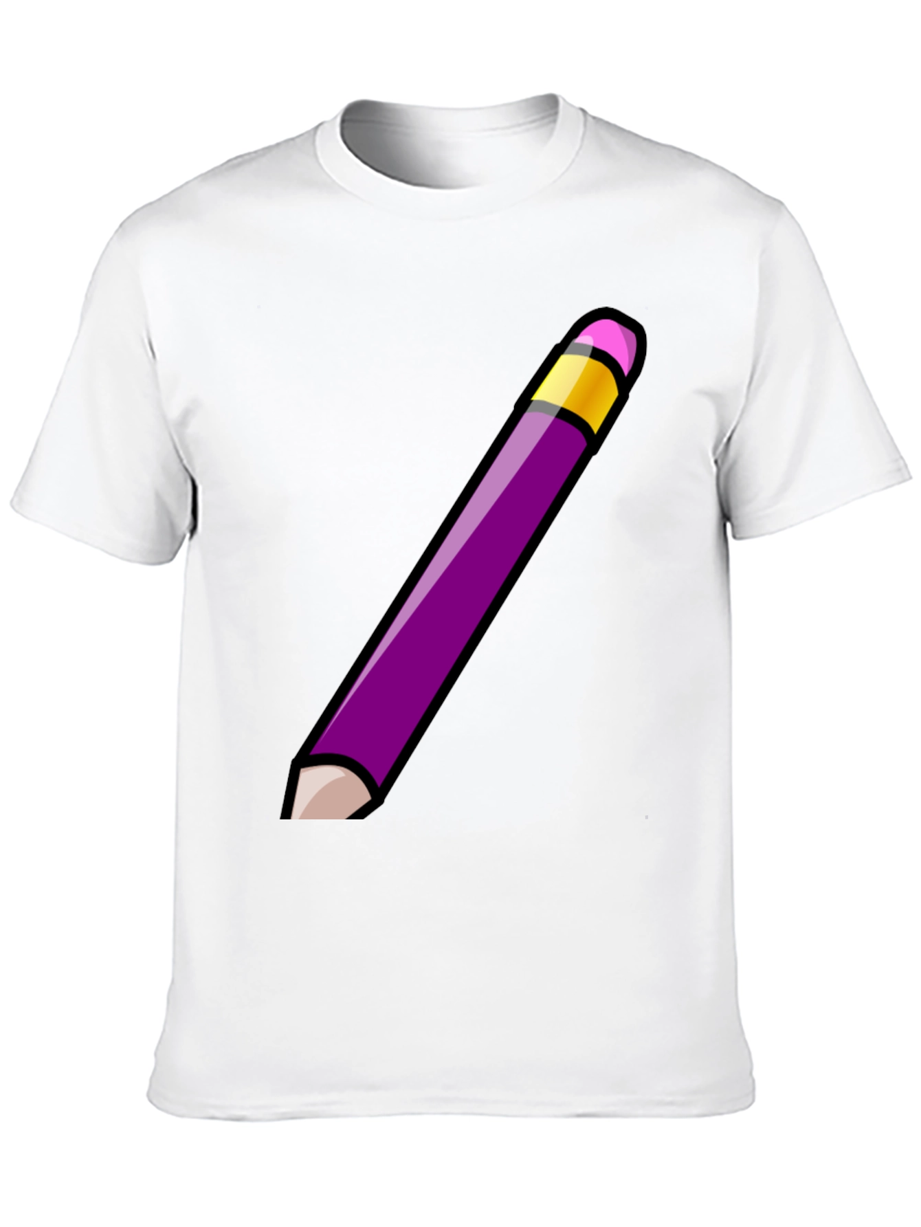 Pencil Graphic Tee - Mens Black T-Shirt