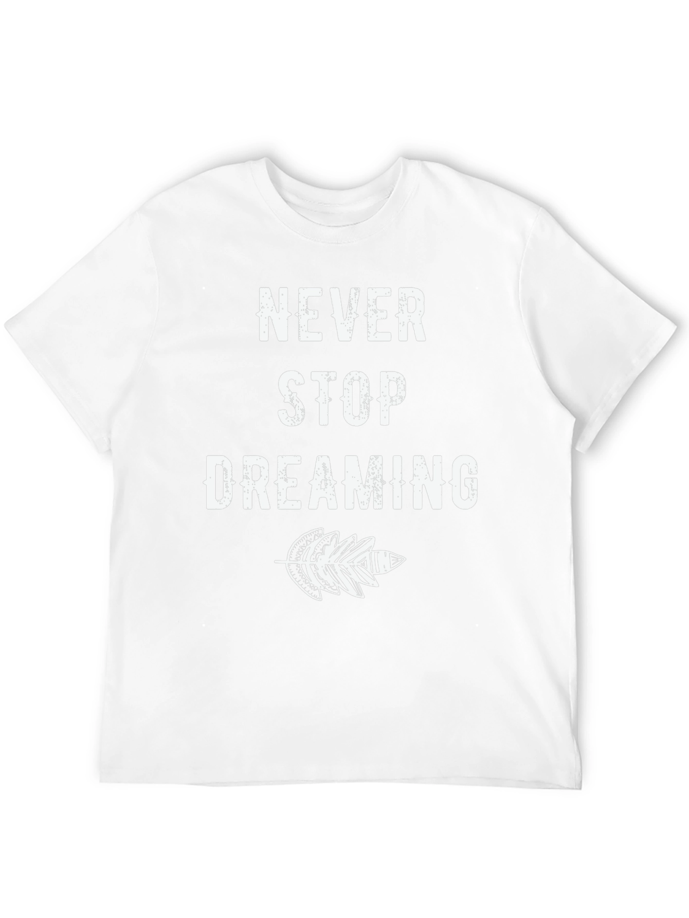Never Stop Dreaming Black Graphic T-Shirt