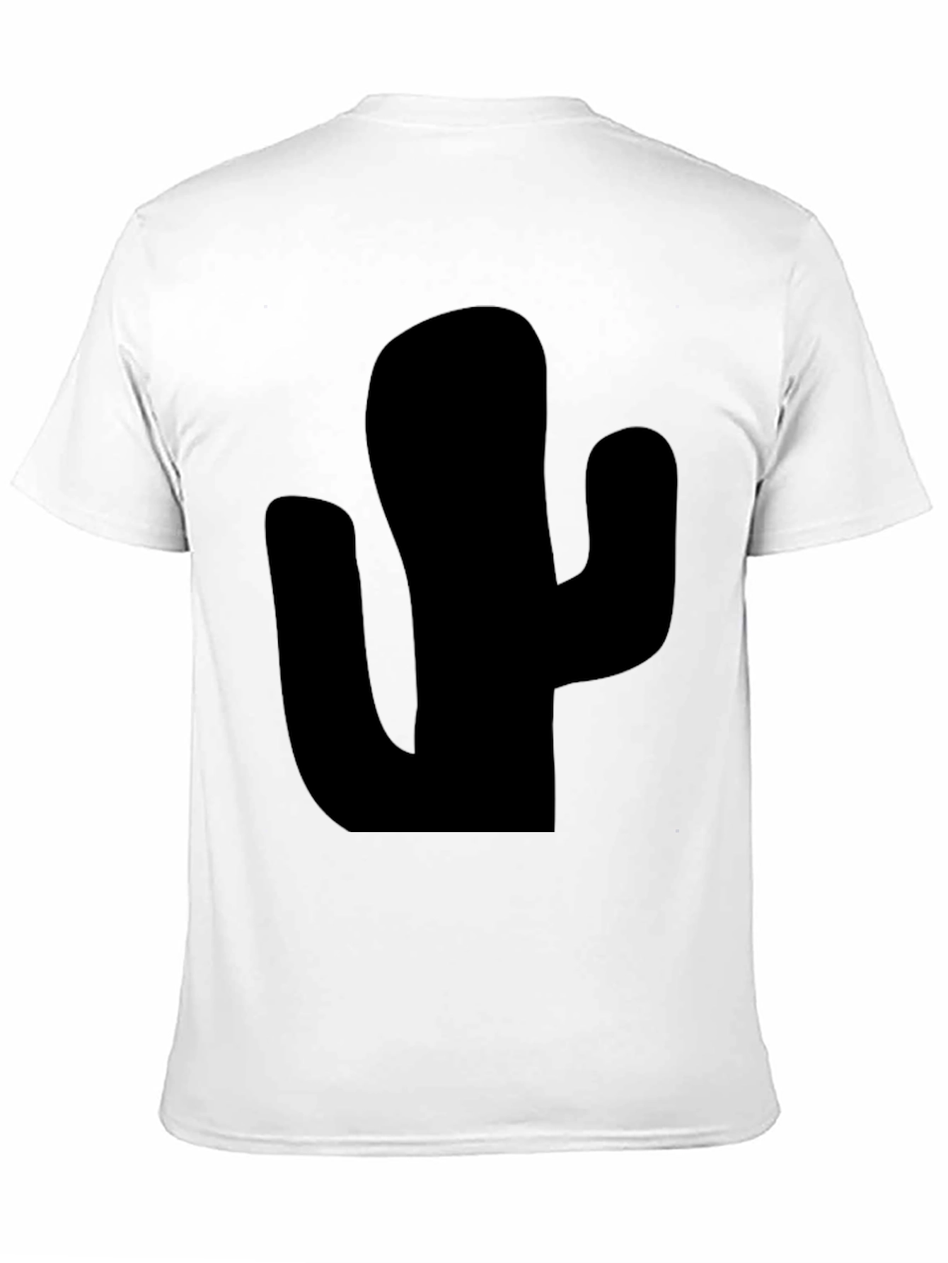 Black Cactus Graphic Tee - Trendy Desert Style