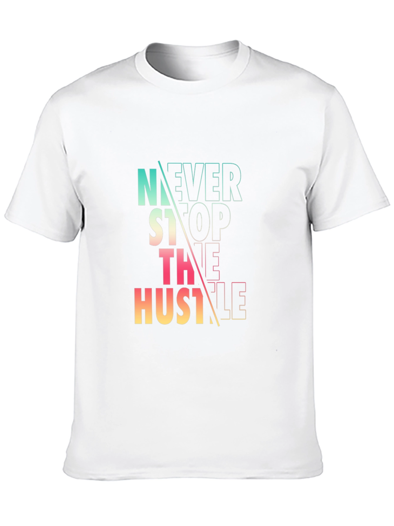 Never Stop the Hustle Graphic Tee - Black