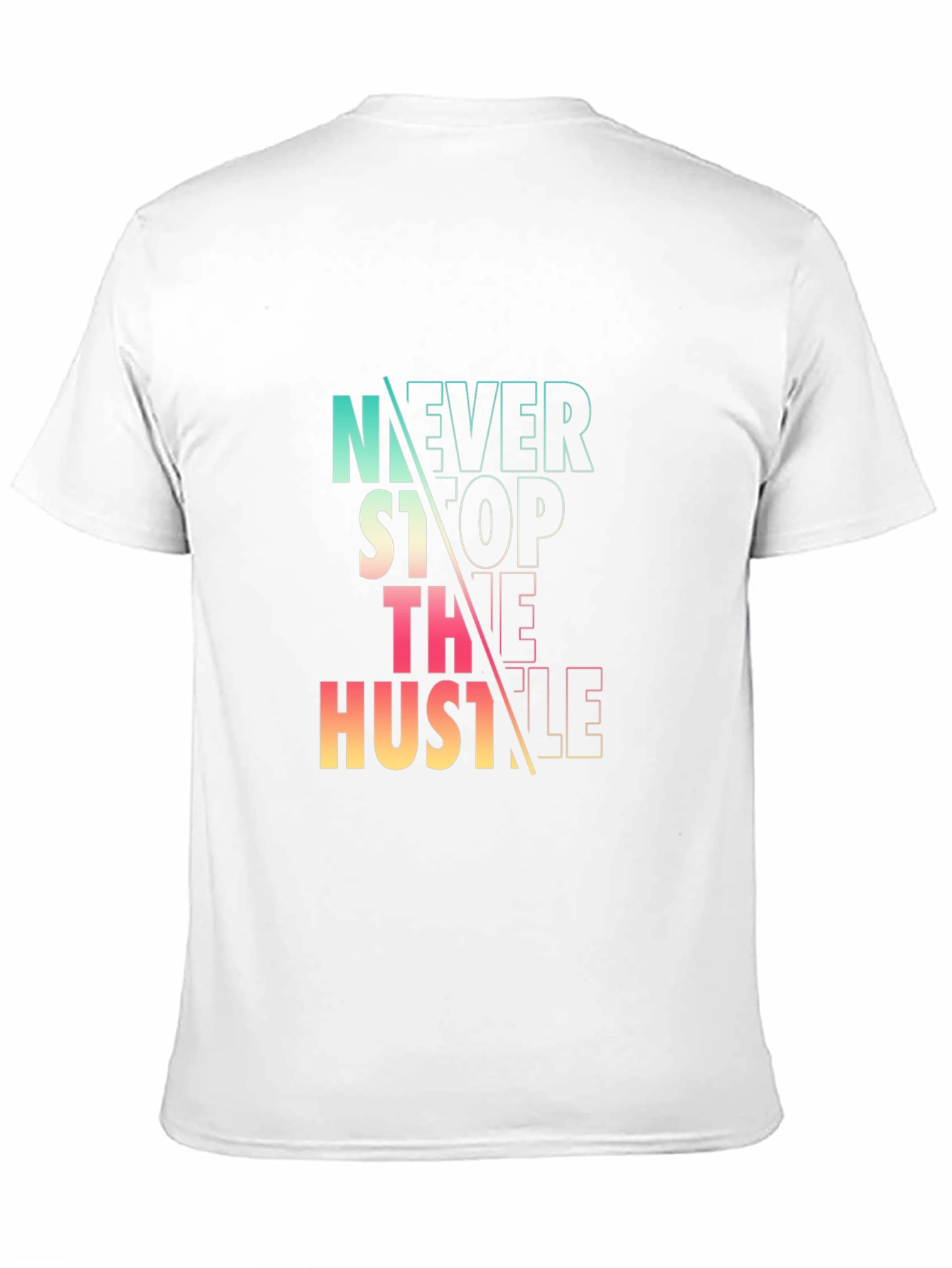 Never Stop the Hustle Graphic Tee - Black