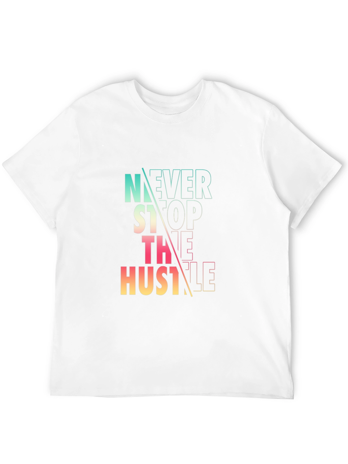 Never Stop the Hustle Graphic Tee - Black
