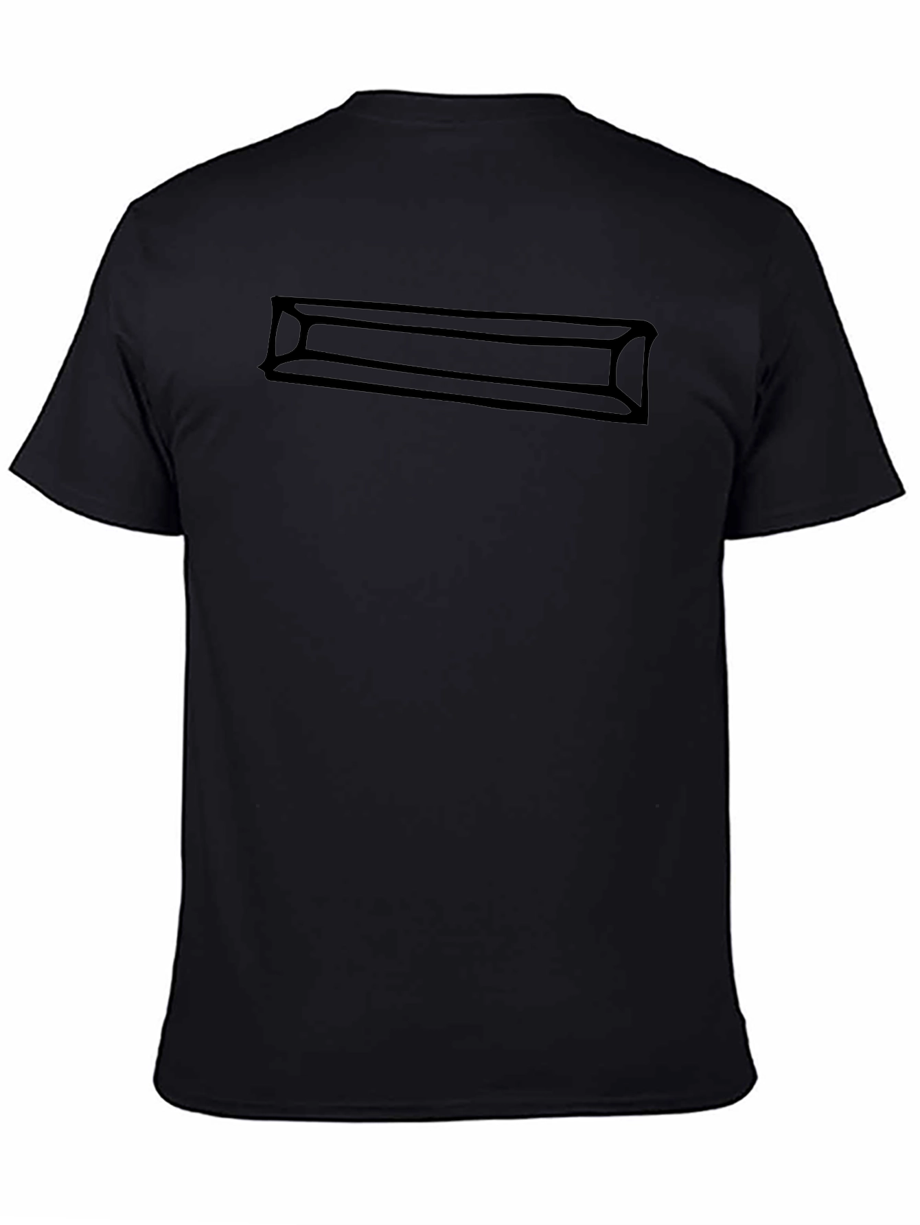 Black Graphic Tee - Modern Minimalist Design
