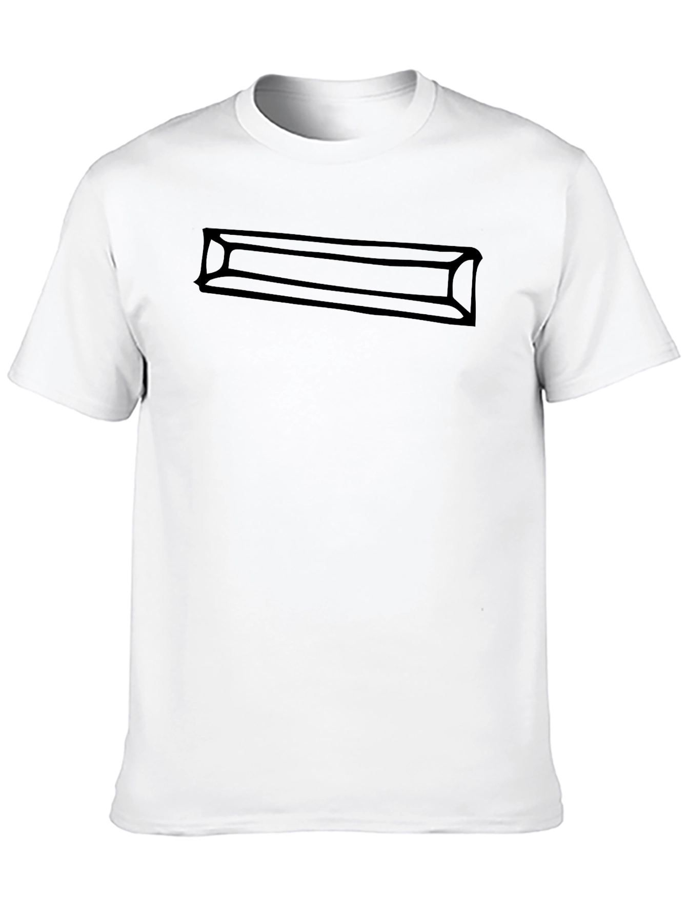 Black Graphic Tee - Modern Minimalist Design