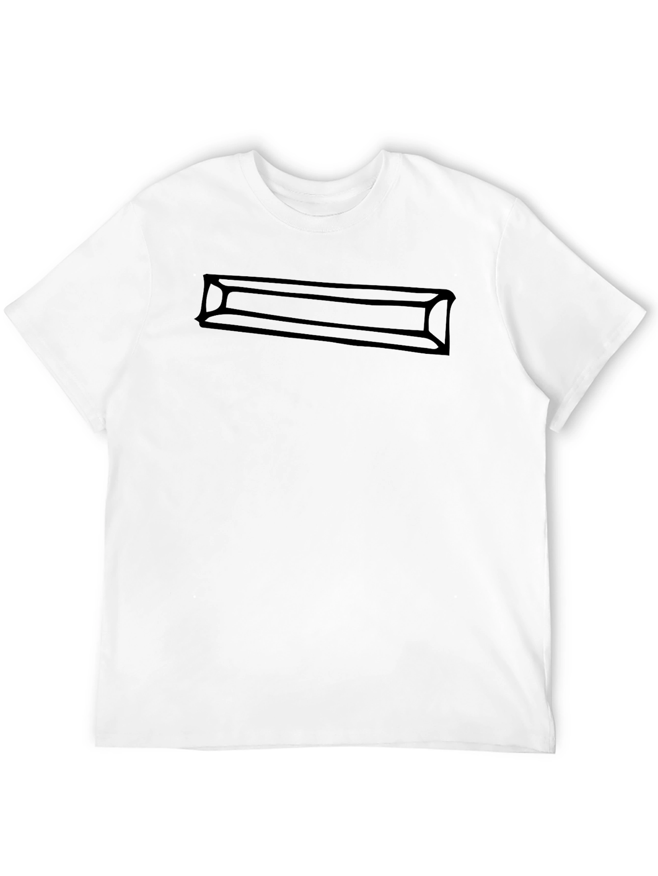 Black Graphic Tee - Modern Minimalist Design