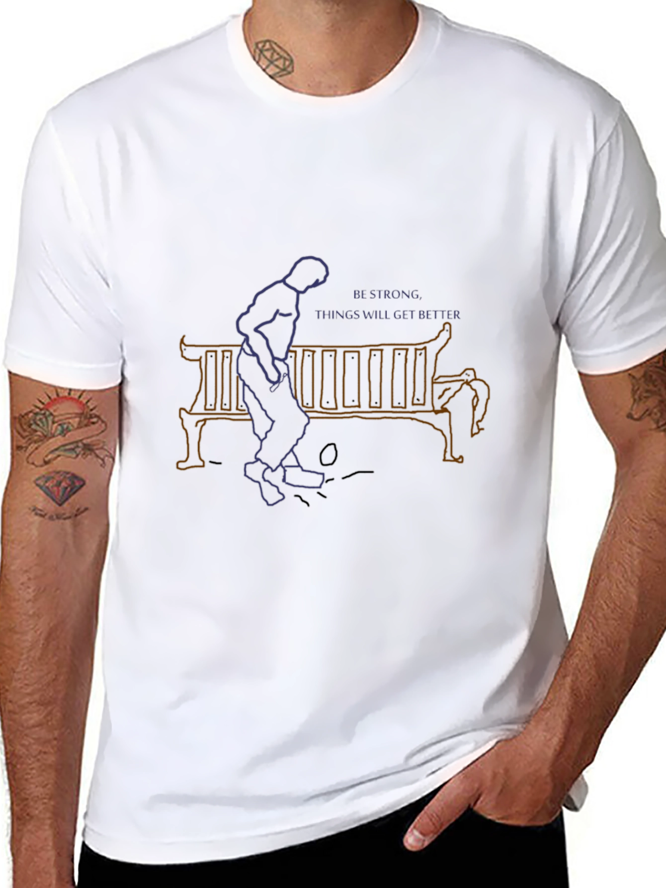 Be Strong T-Shirt - Inspiring Graphic Tee
