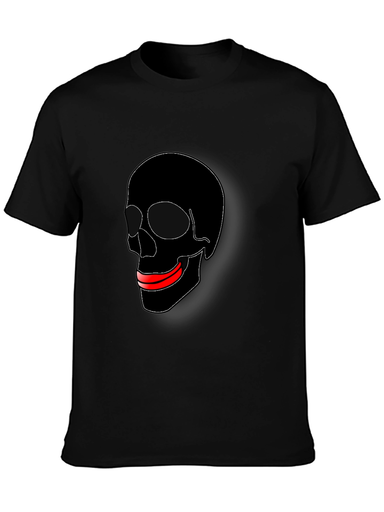 Skull Graphic Tee - Black Casual T-Shirt