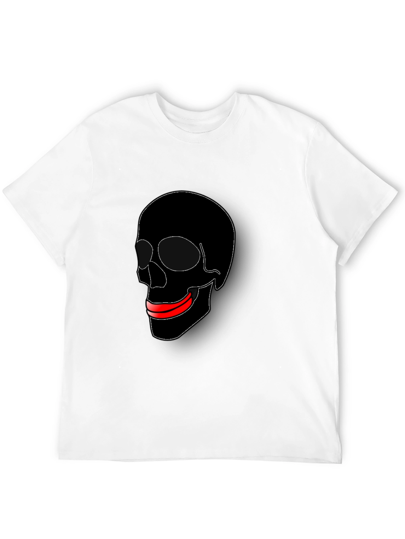 Skull Graphic Tee - Black Casual T-Shirt