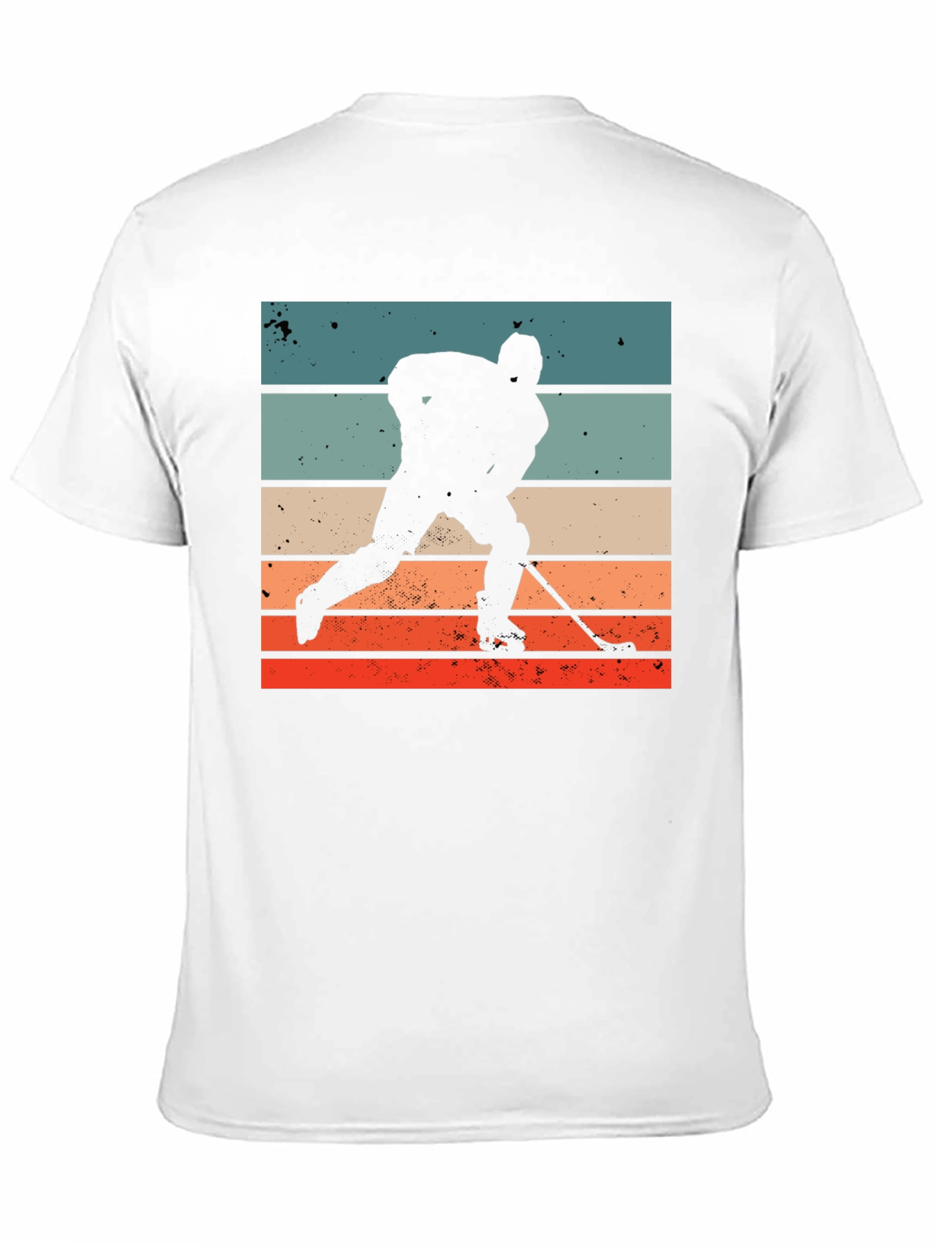 Retro Hockey Player Graphic T-Shirt